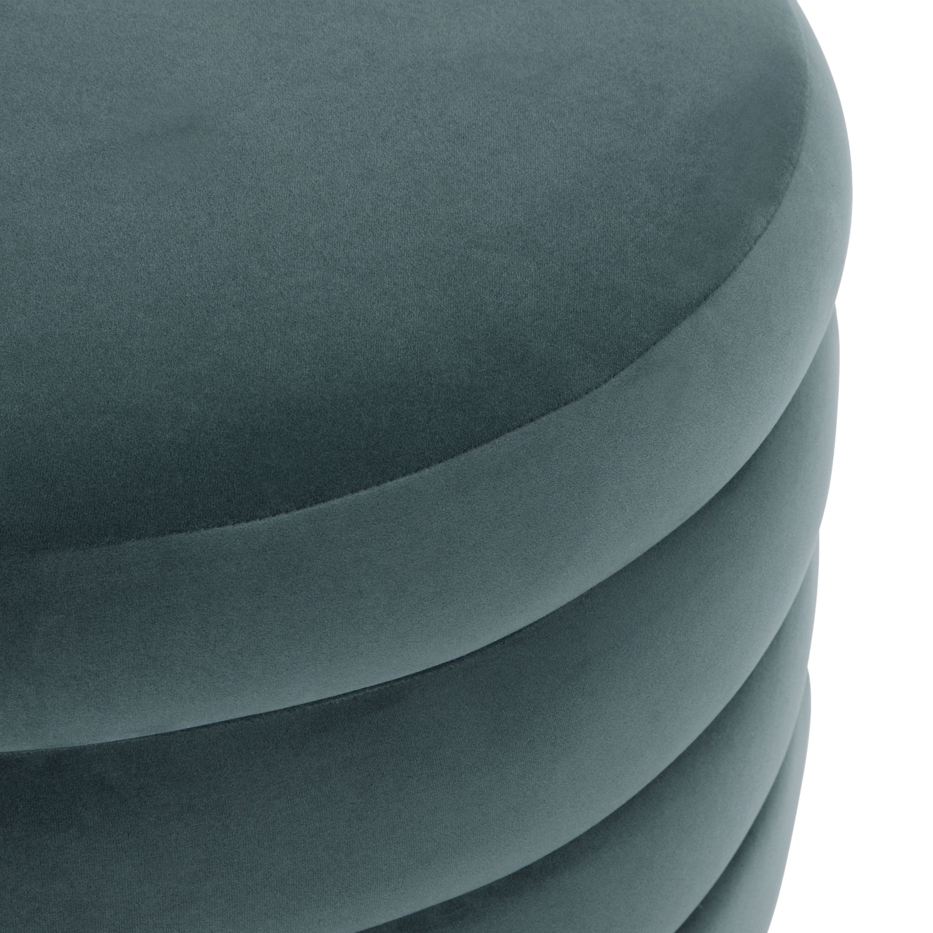 Ottoman de rangement | Sarcelle foncée