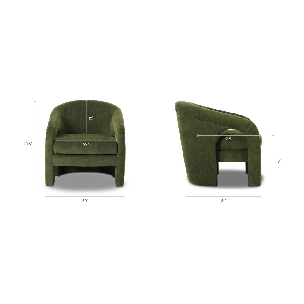 Fauteuil | Vert vieilli
