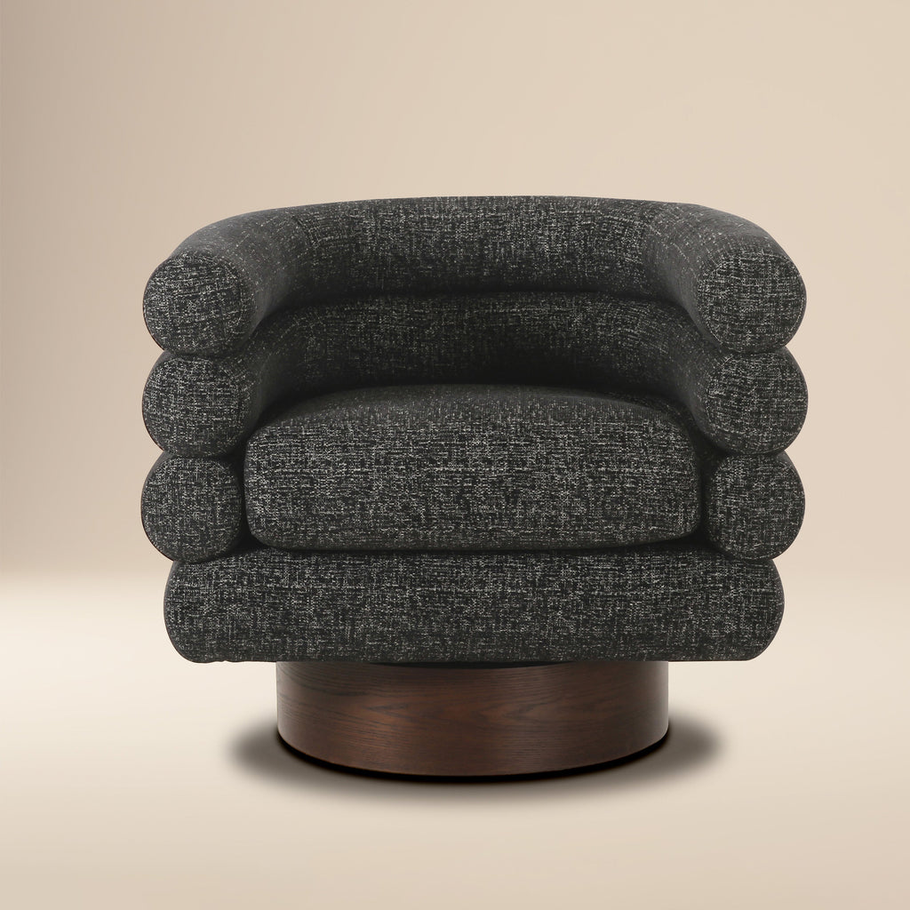Fauteuil pivotant | Noir ébène