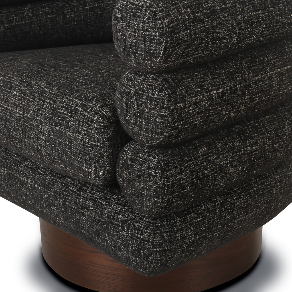 Fauteuil pivotant | Noir ébène