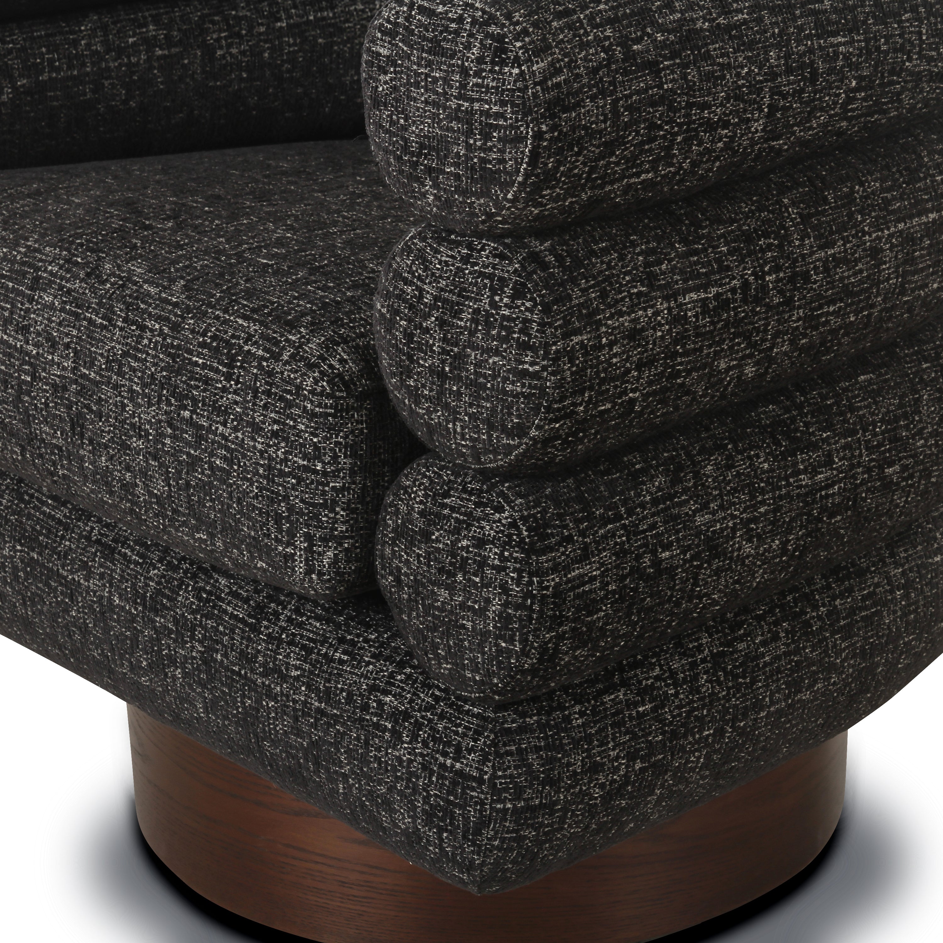 Fauteuil pivotant | Noir ébène