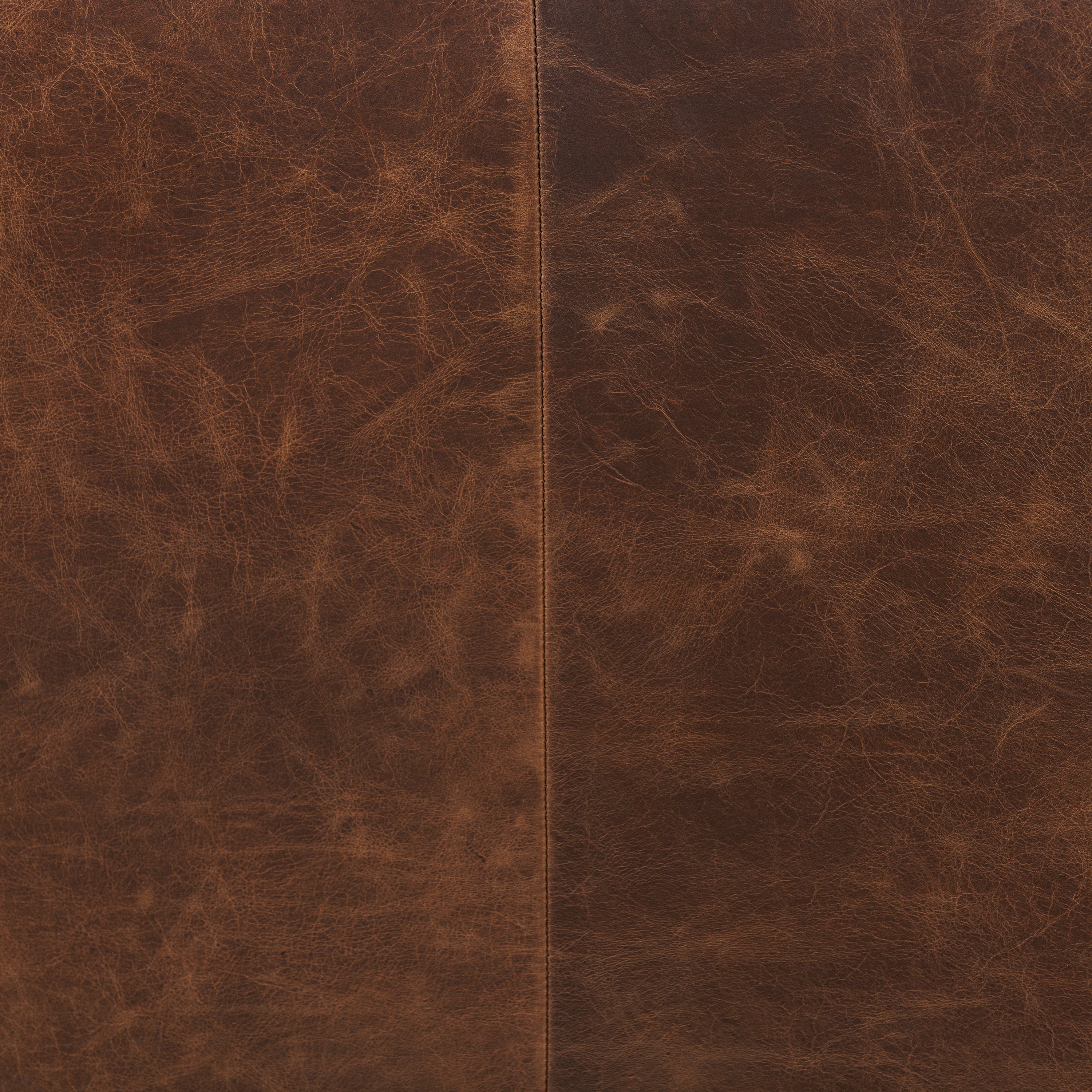 Fauteuil en cuir | Marron chocolat