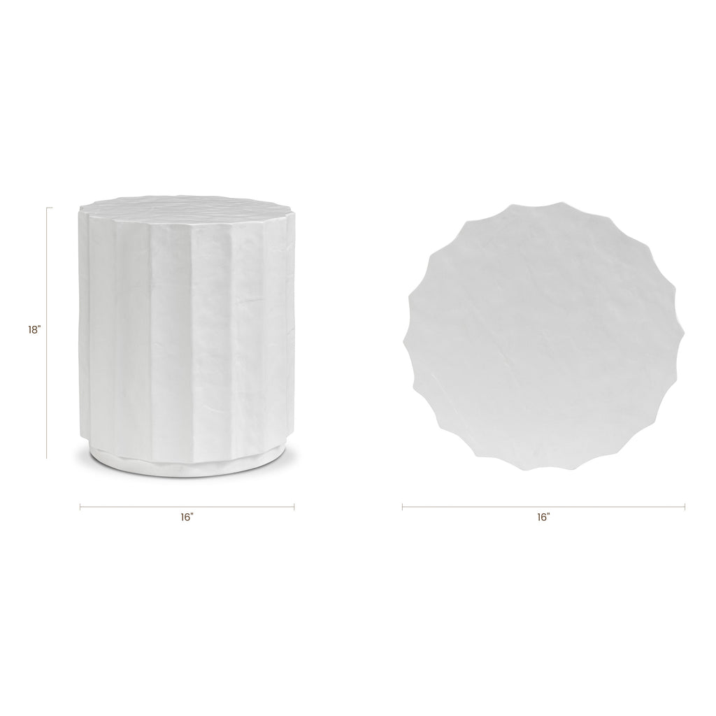 Table d'appoint | Béton ivoire