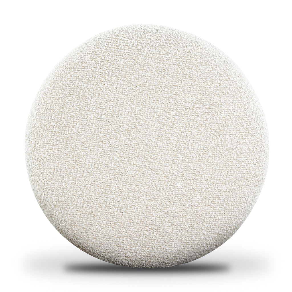 Pouf | Bouclette Blanche Moussée