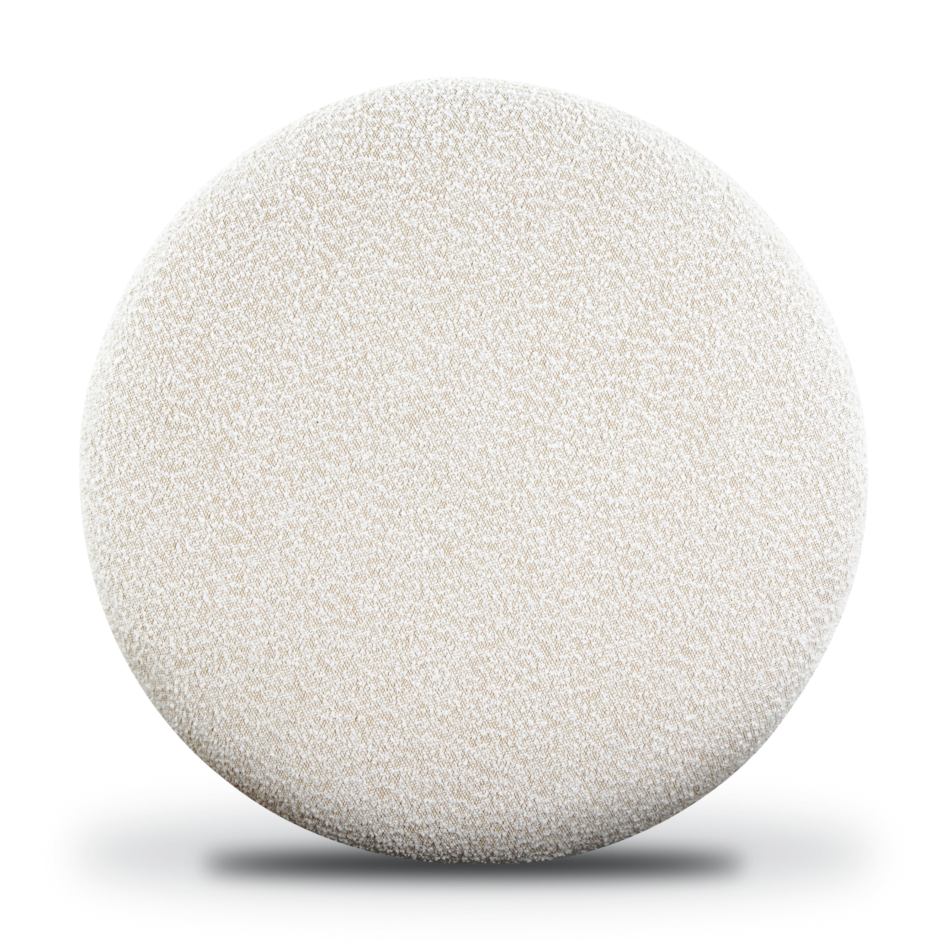 Pouf | Bouclette Blanche Moussée