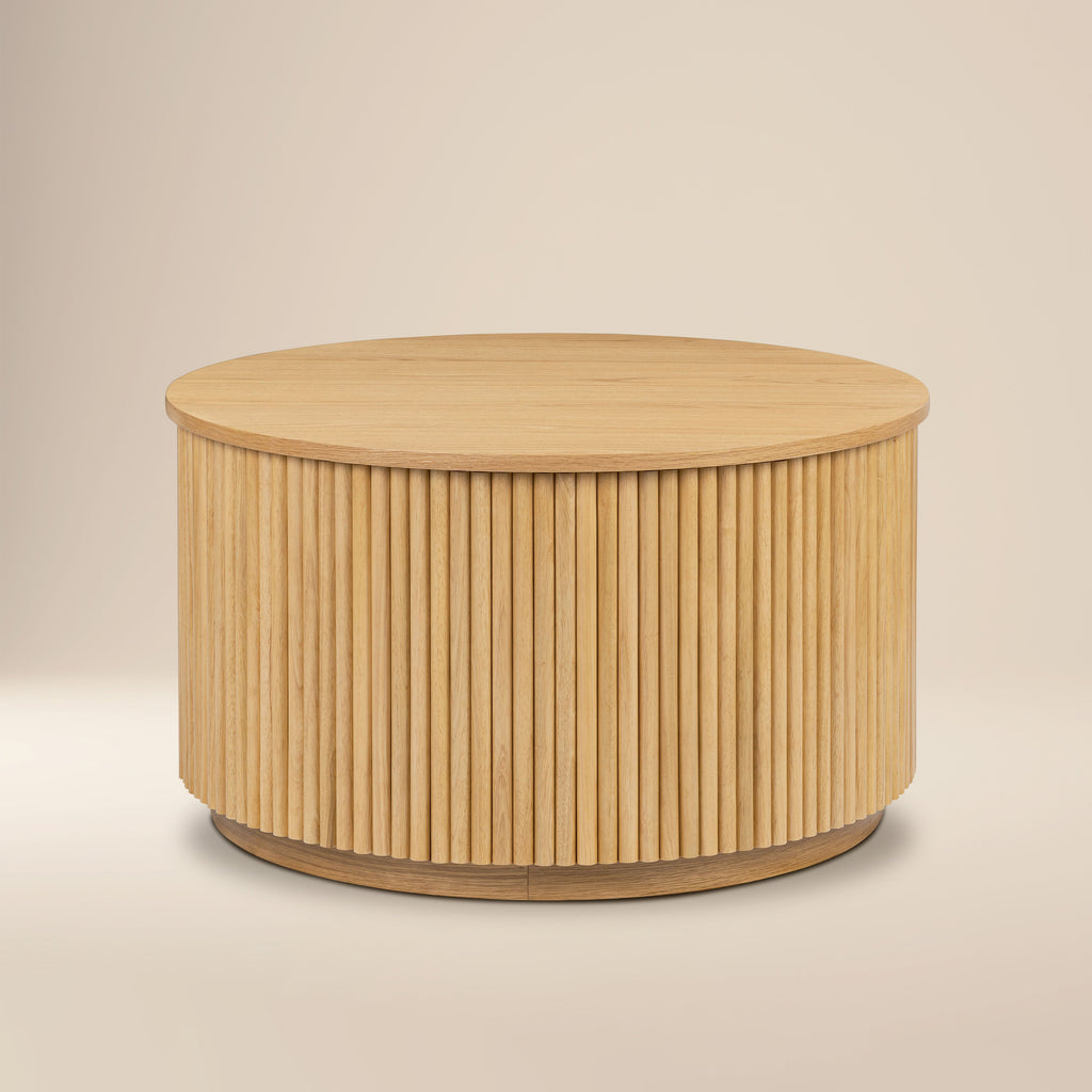 Table Basse de Rangement | Chêne
