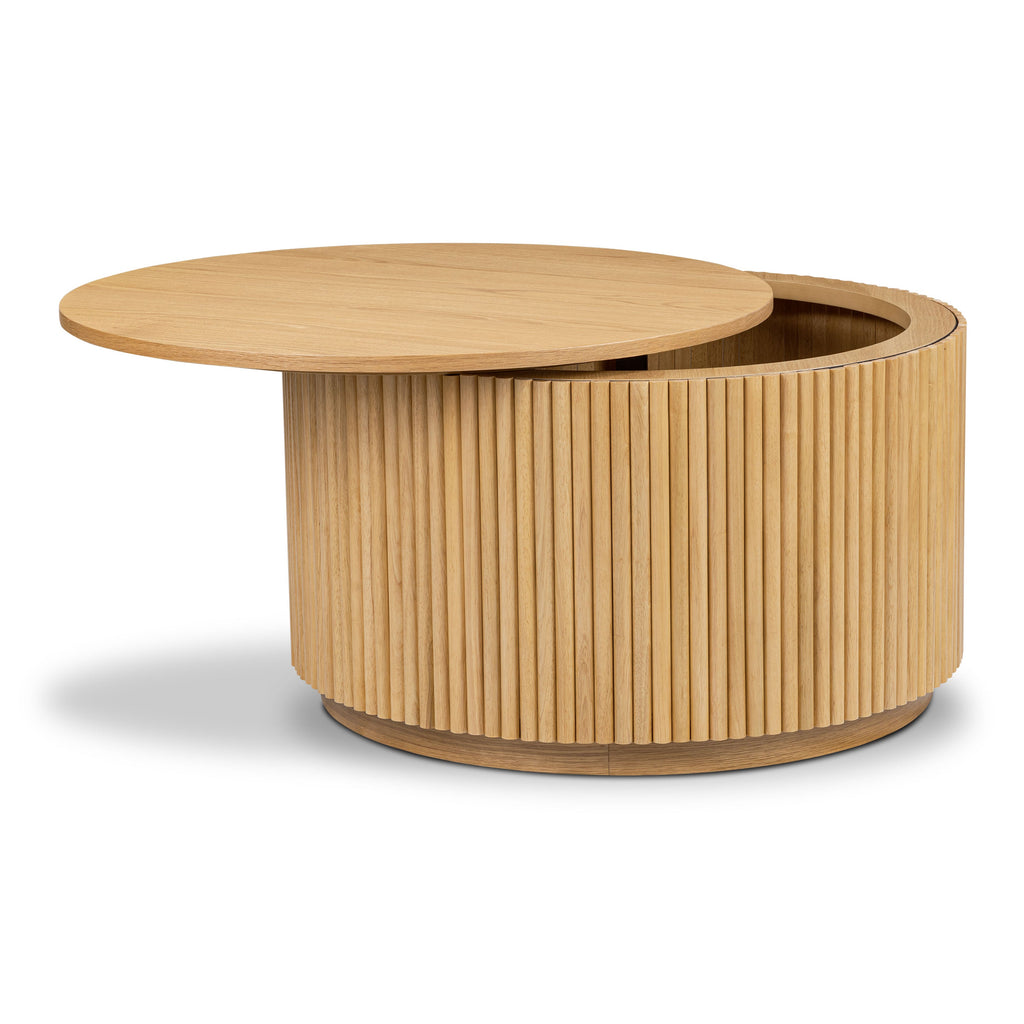 Table Basse de Rangement | Chêne