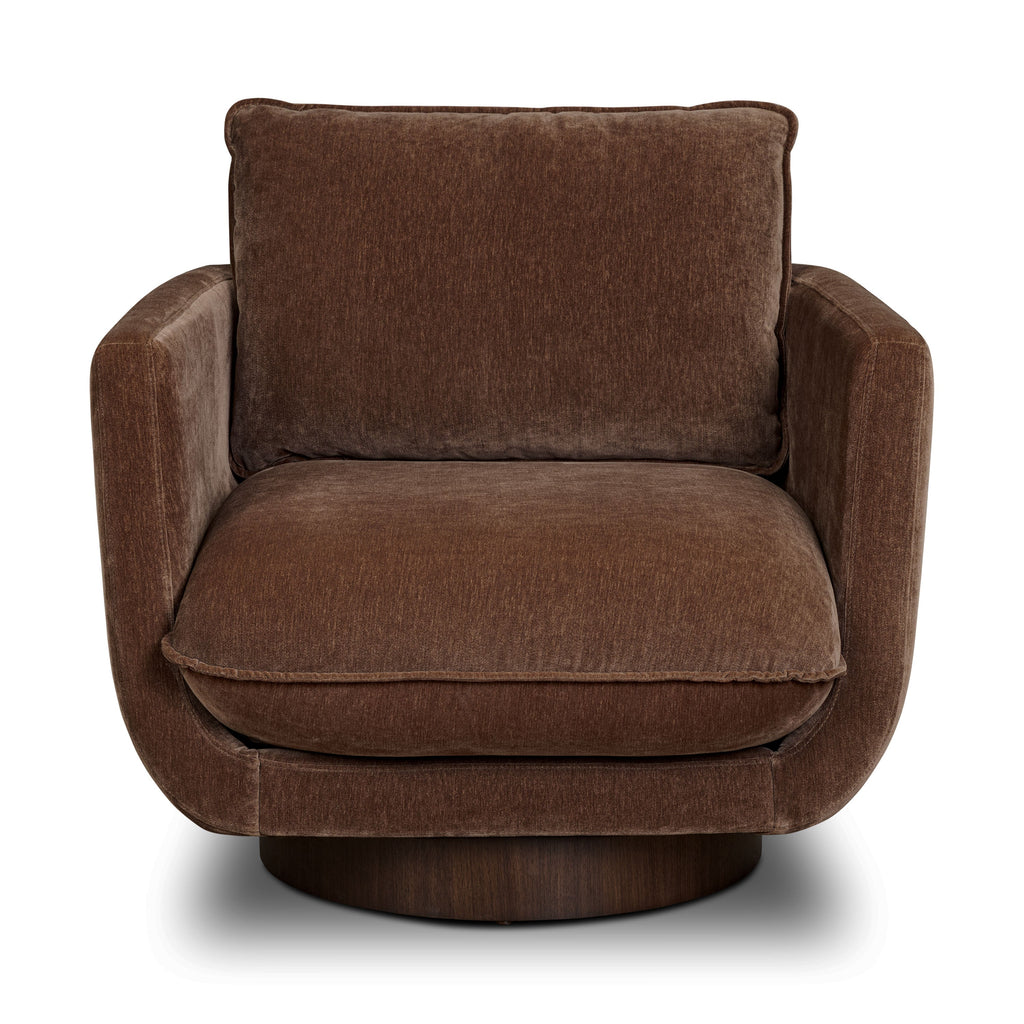 Fauteuil pivotant | Marron bronze