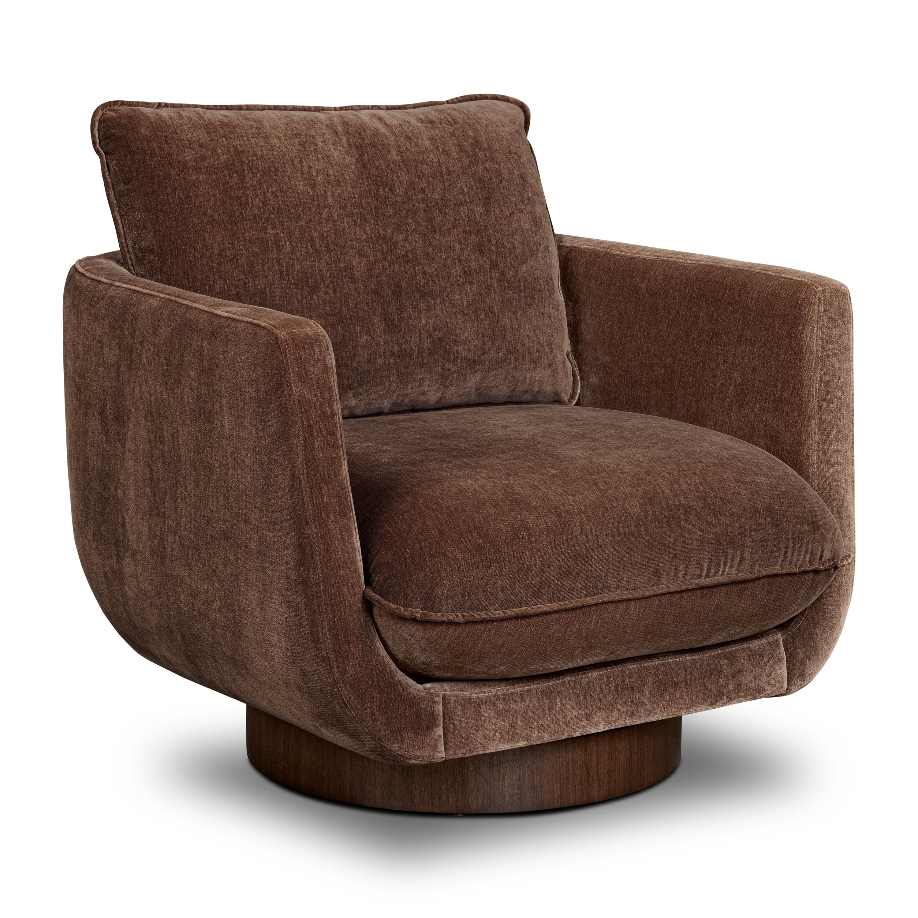 Fauteuil pivotant | Marron bronze