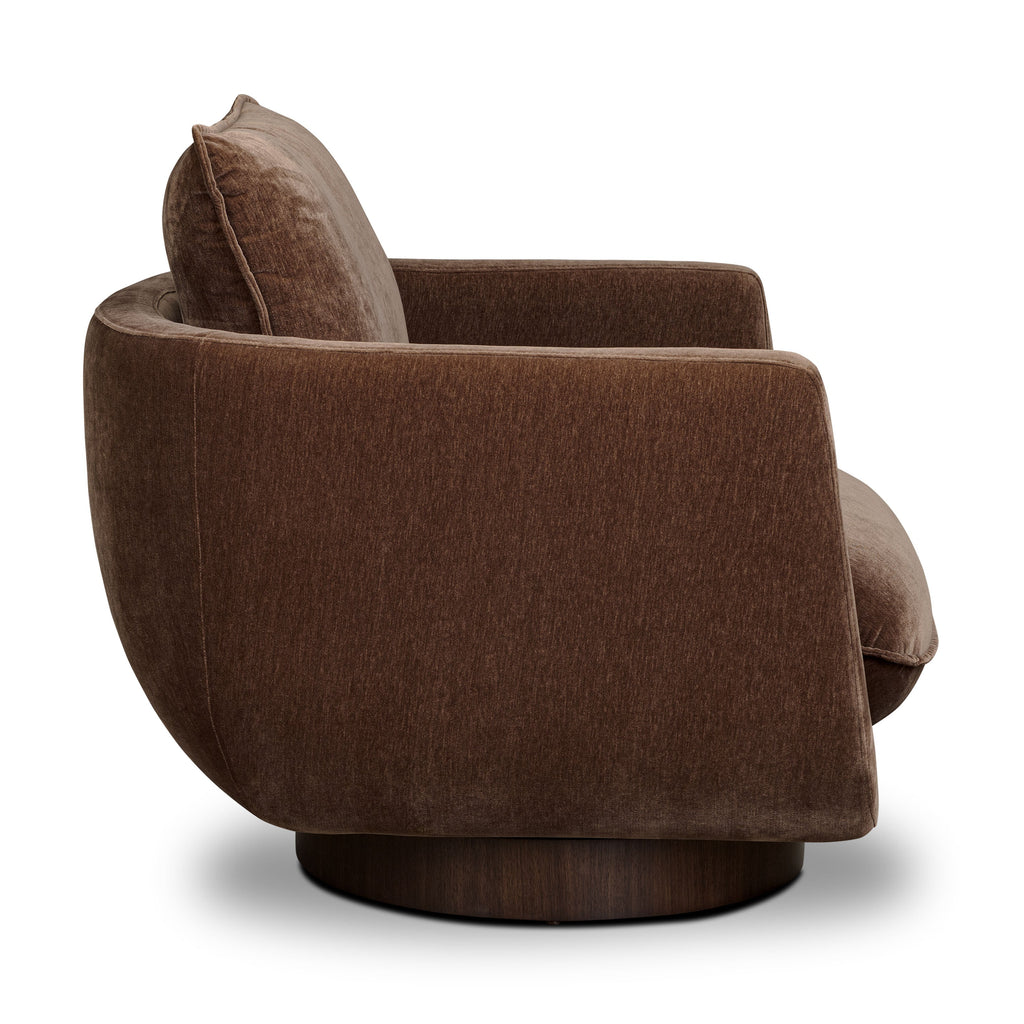 Fauteuil pivotant | Marron bronze