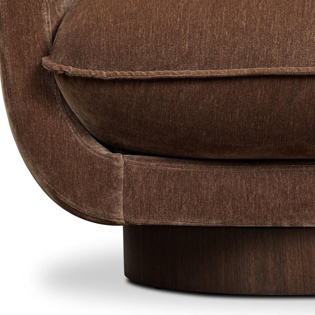 Fauteuil pivotant | Marron bronze