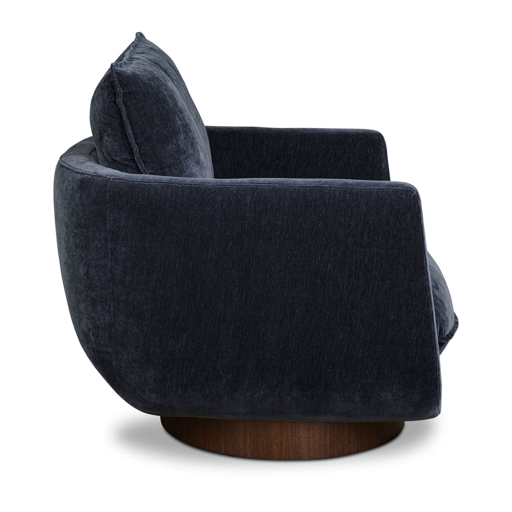 Fauteuil pivotant | Bleu mystique
