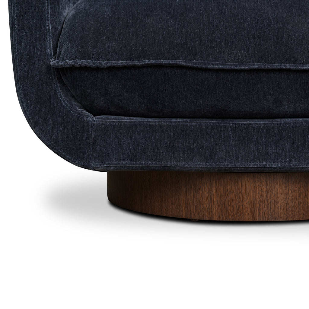 Fauteuil pivotant | Bleu mystique