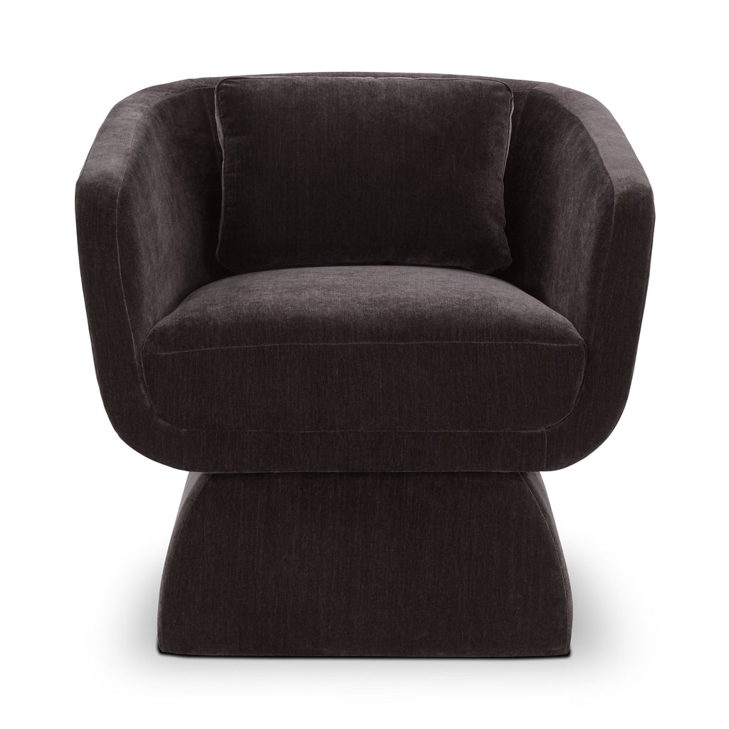 Fauteuil bas | Marron Ganache