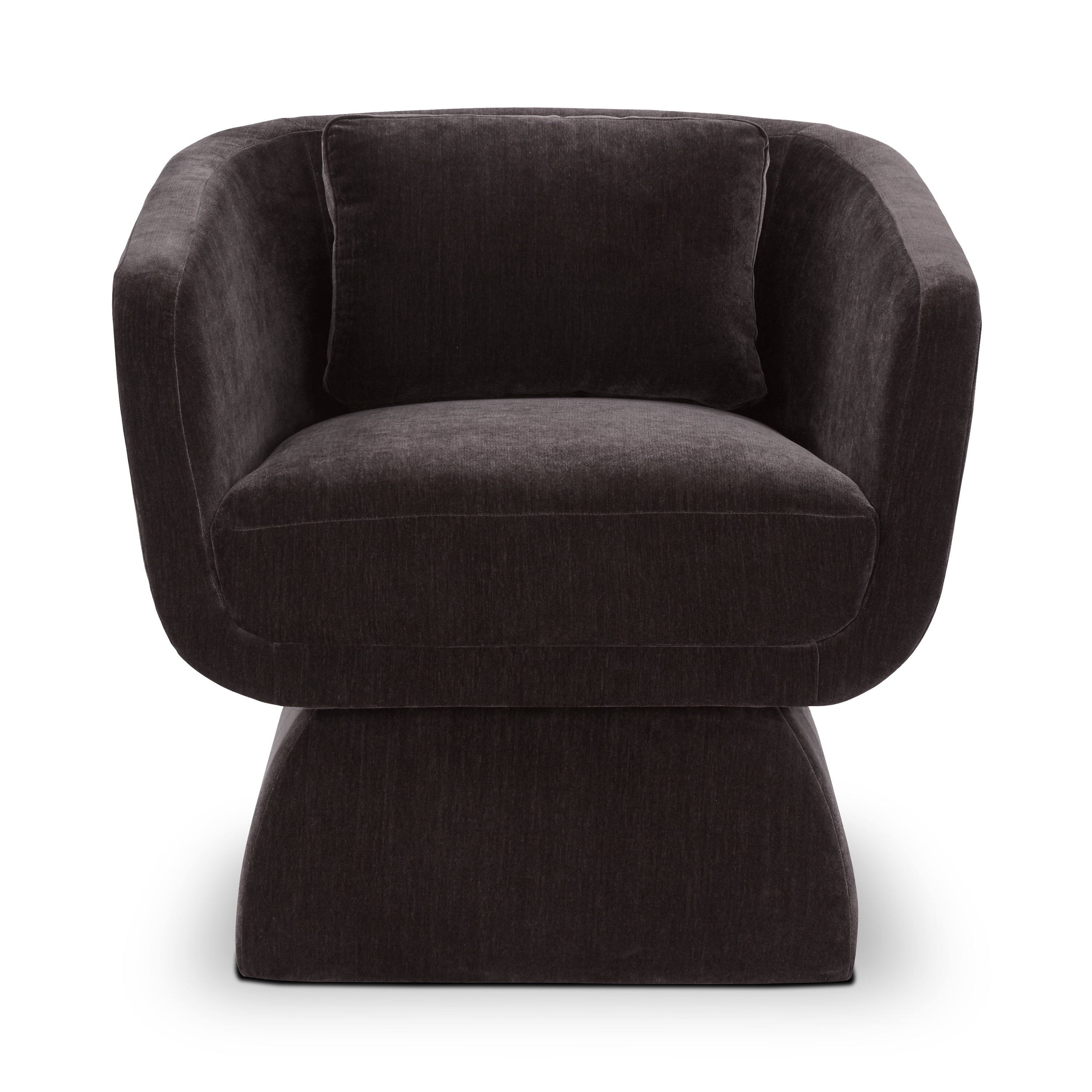 Fauteuil bas | Marron Ganache