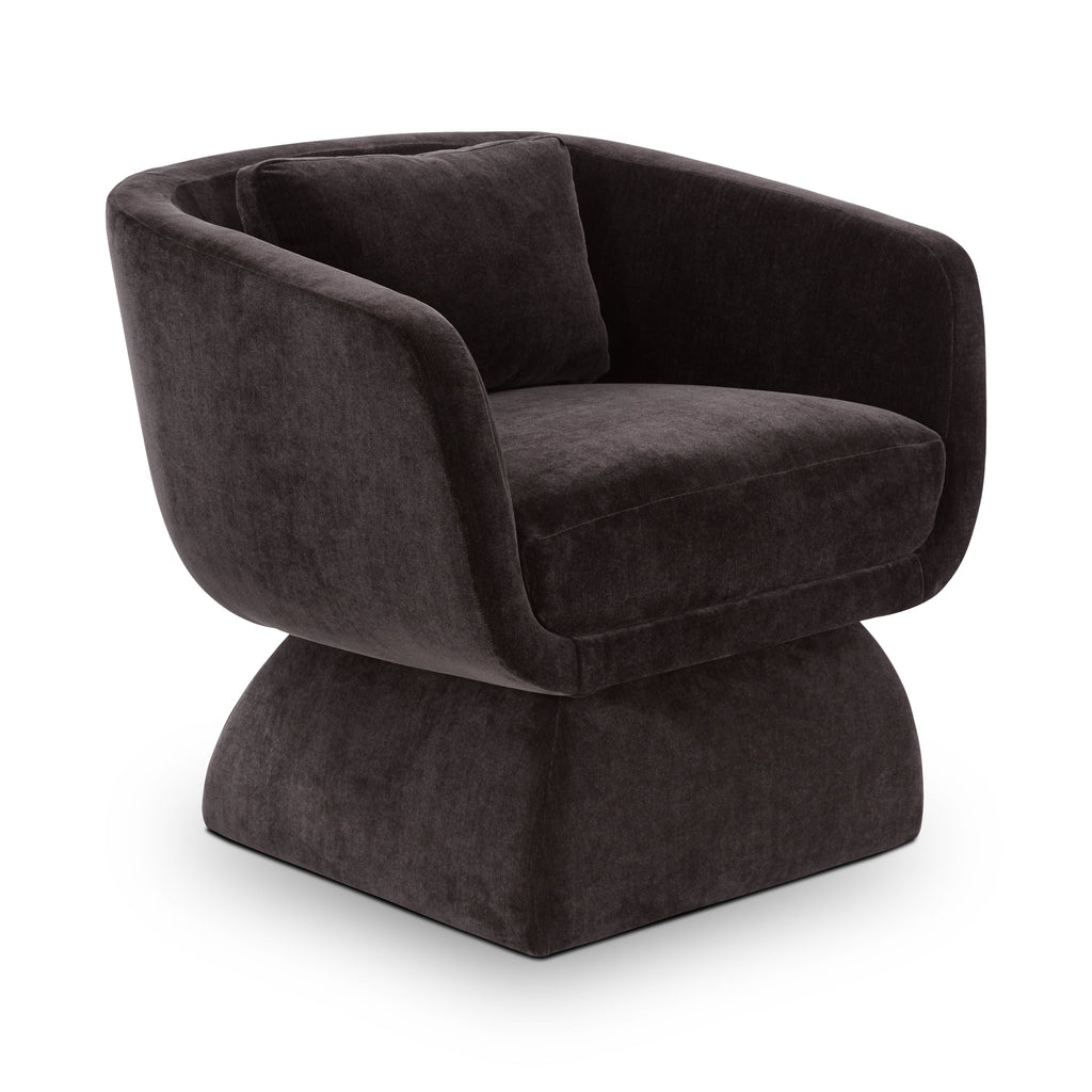 Fauteuil bas | Marron Ganache
