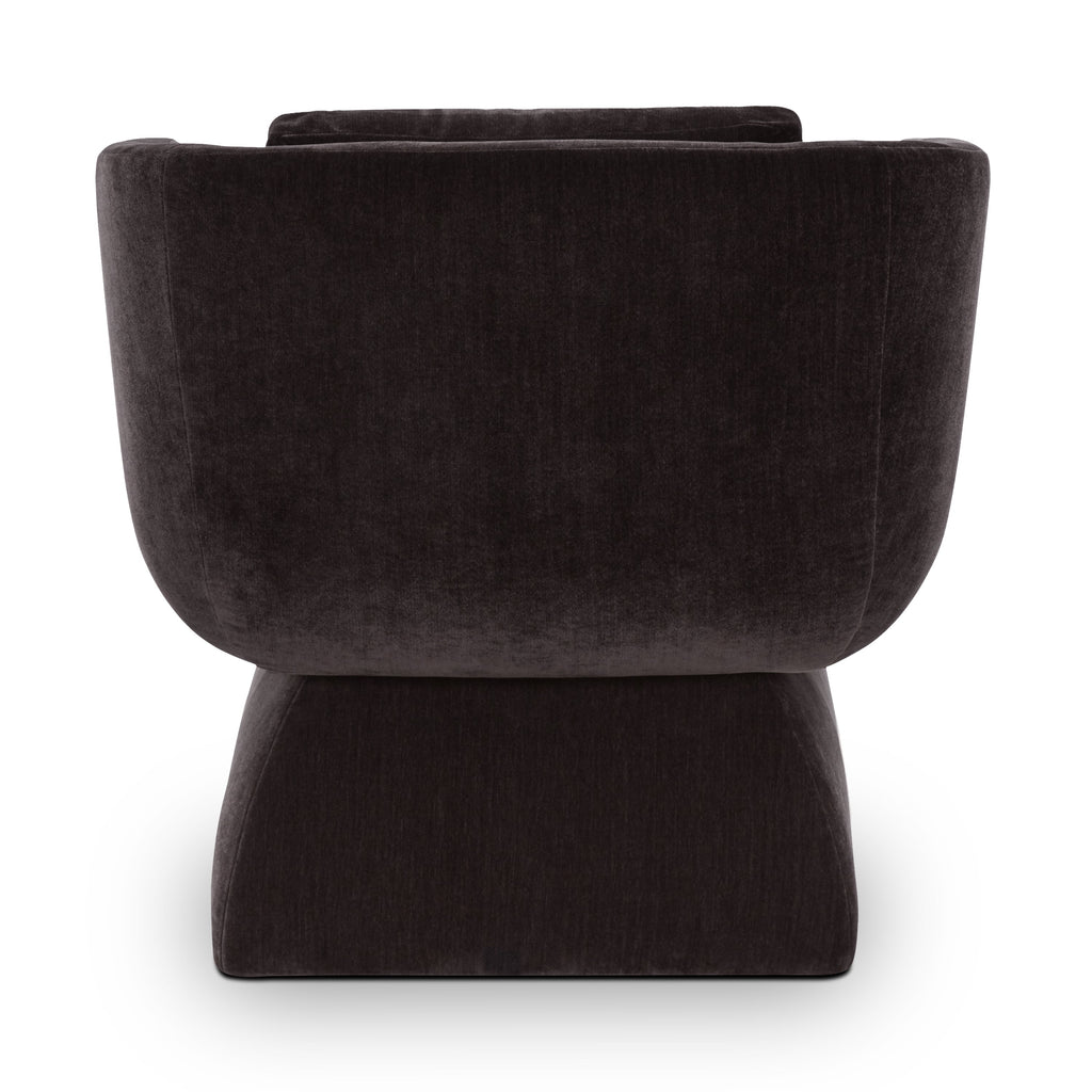 Fauteuil bas | Marron Ganache