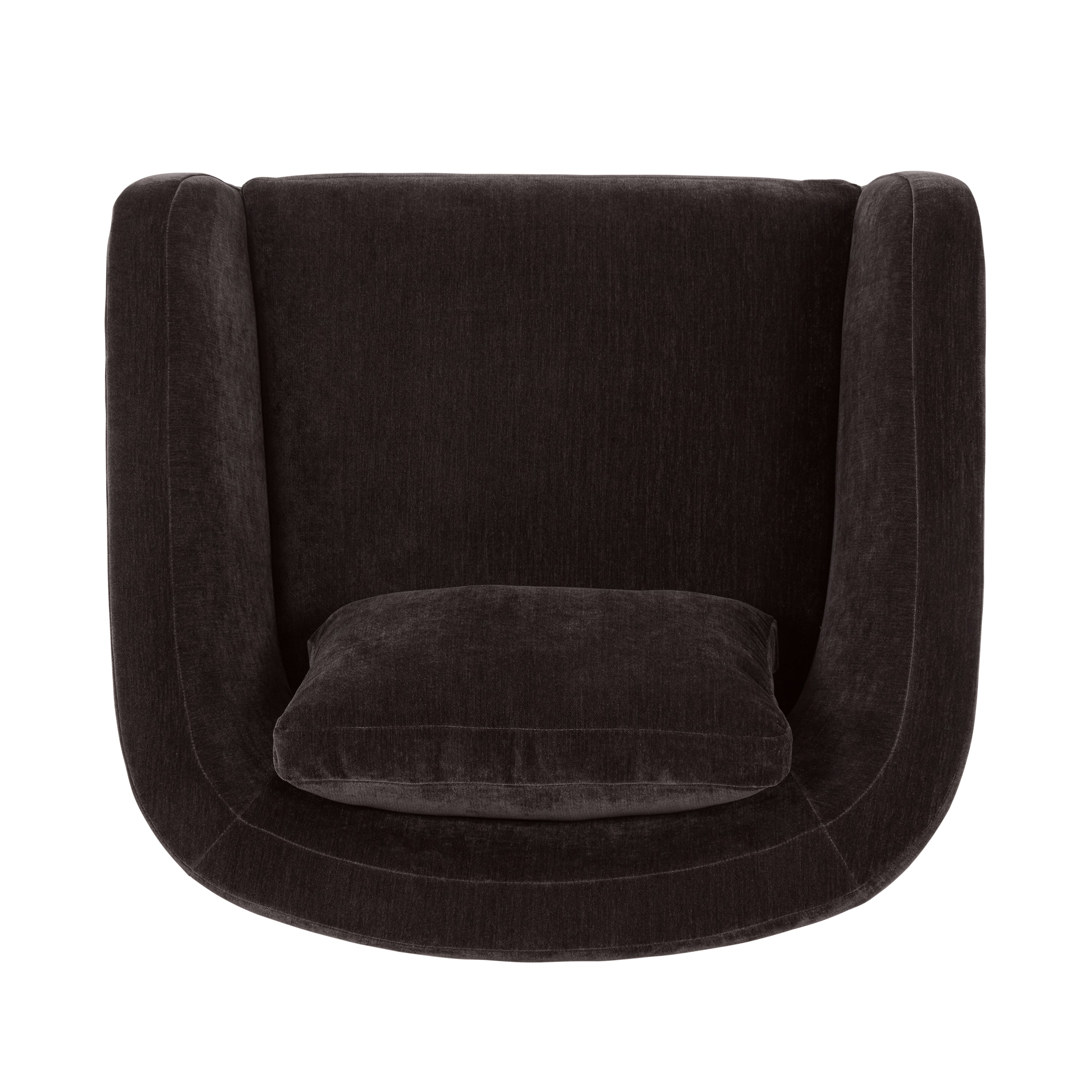 Fauteuil bas | Marron Ganache