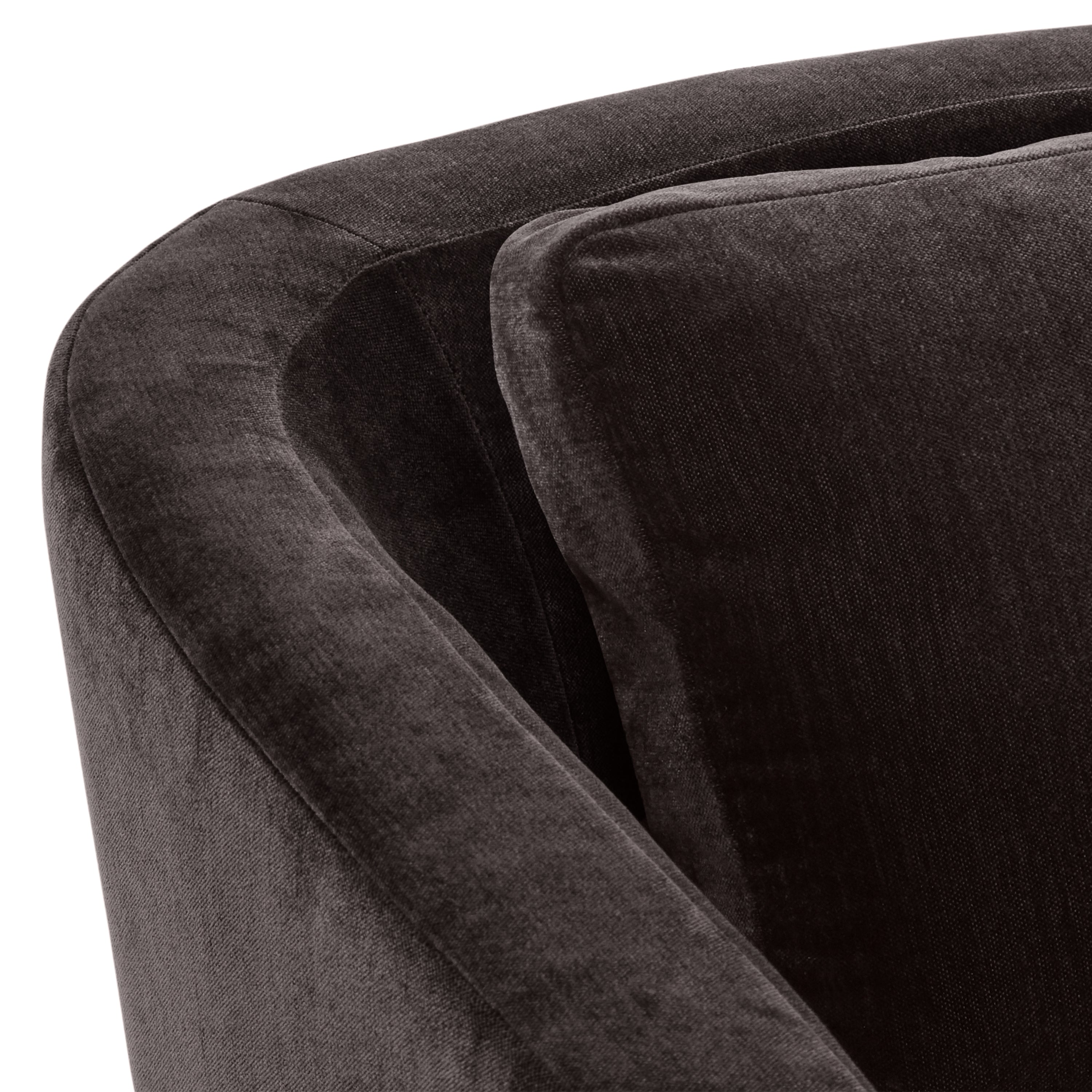 Fauteuil bas | Marron Ganache