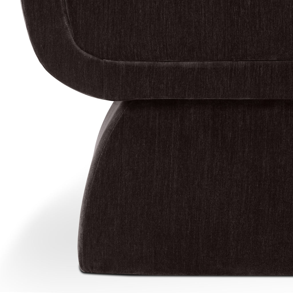 Fauteuil bas | Marron Ganache