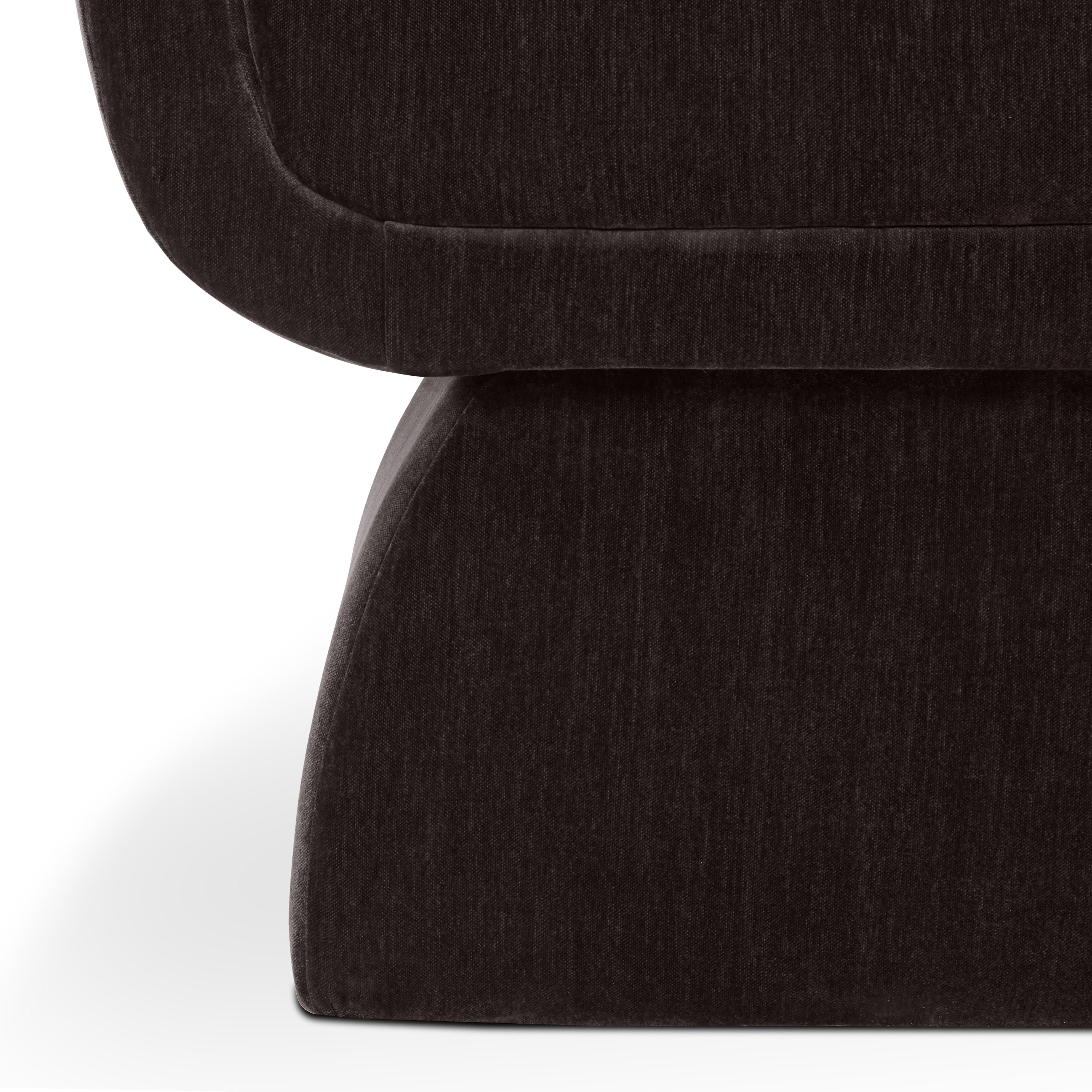 Fauteuil bas | Marron Ganache