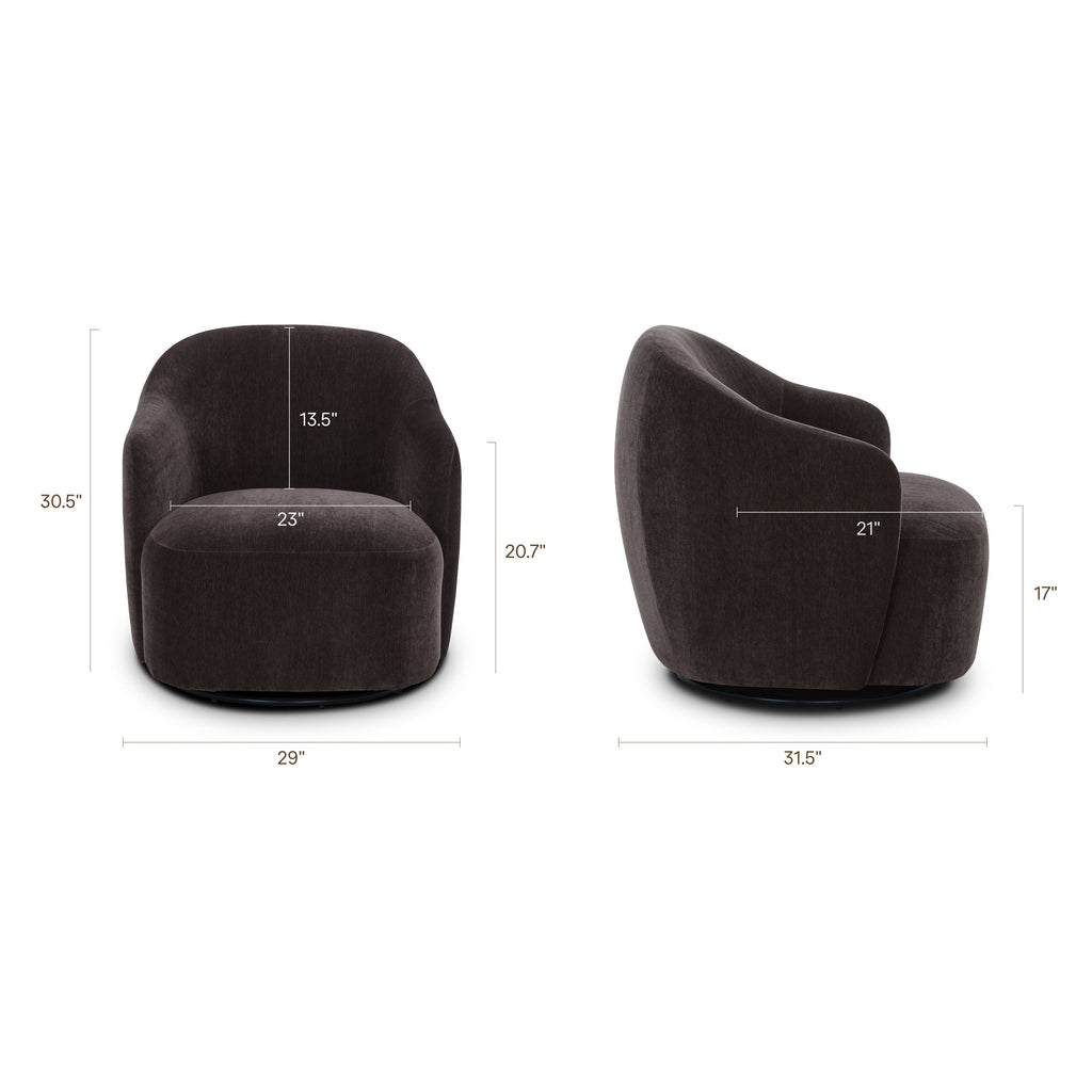 Fauteuil inclinable | Marron ganache