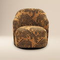 Chaise longue | Jacquard Marron