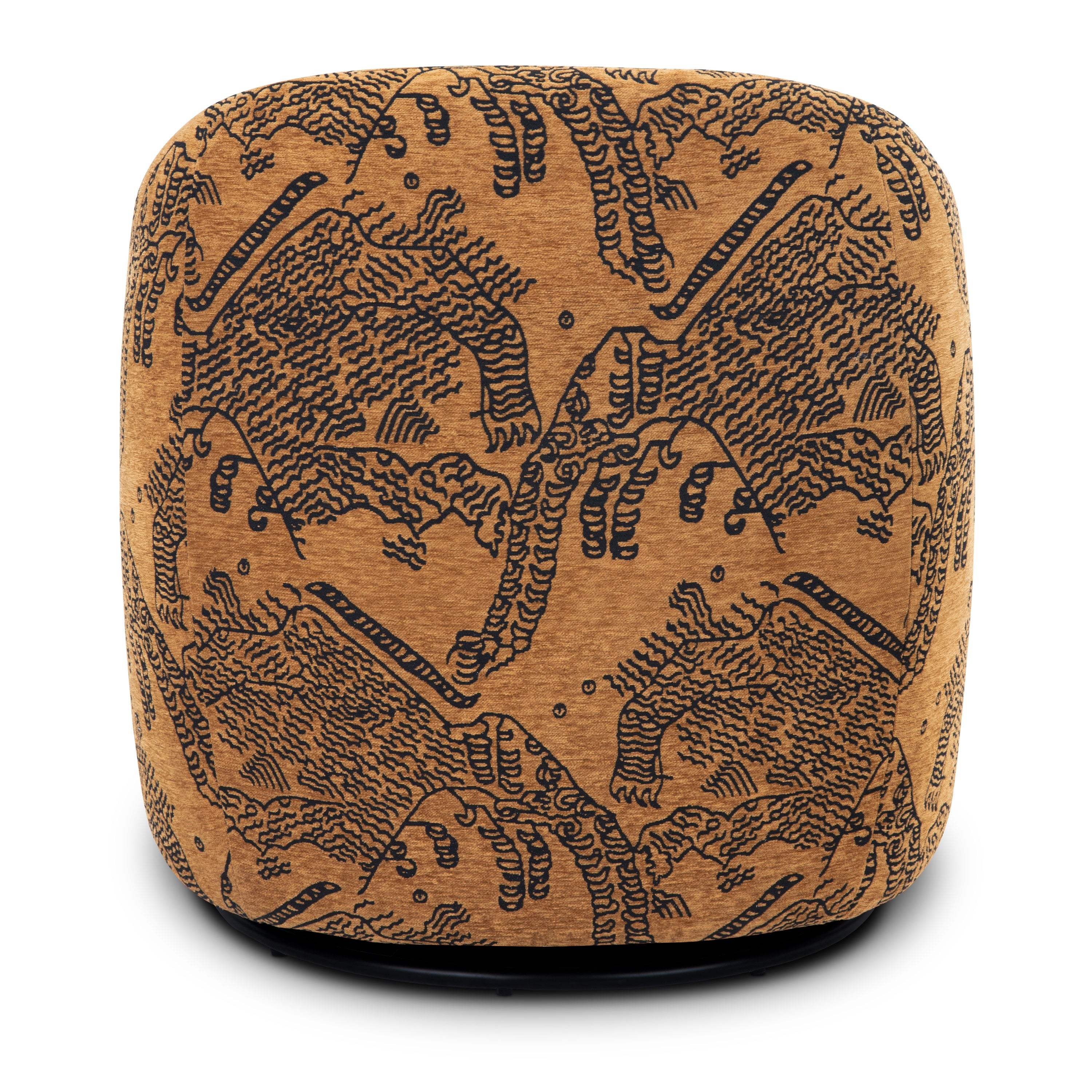 Chaise longue | Jacquard Marron