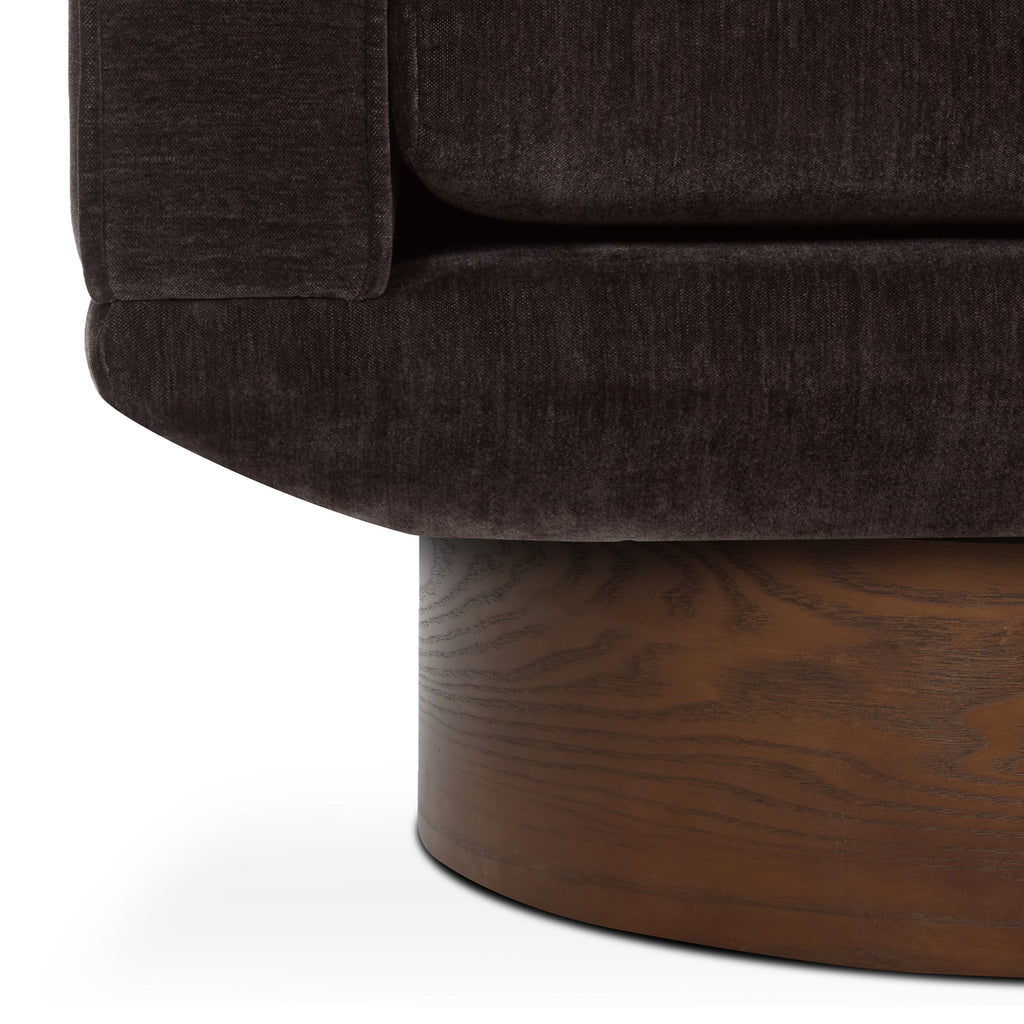 Fauteuil Pivotant | Marron Ganache