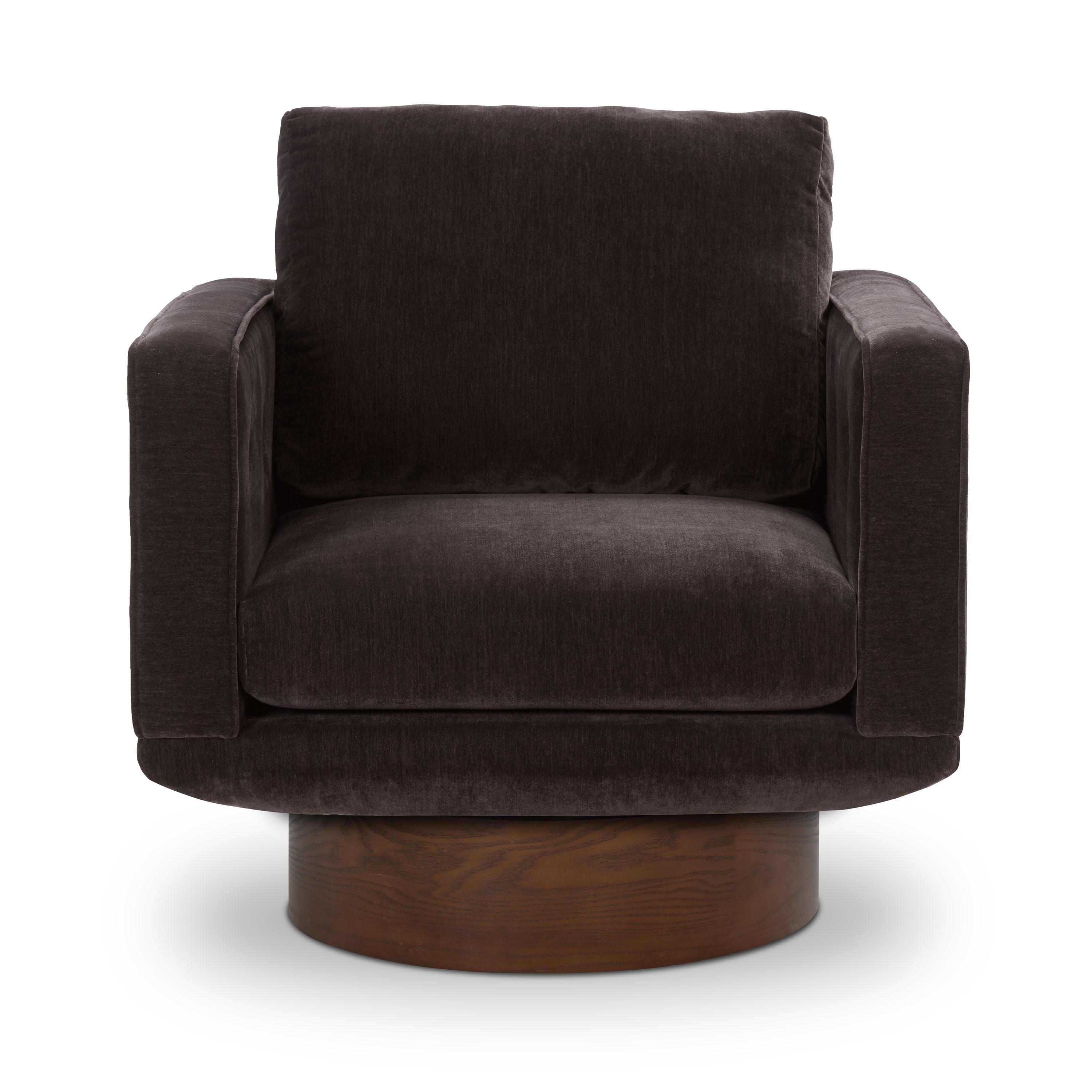 Fauteuil Pivotant | Marron Ganache
