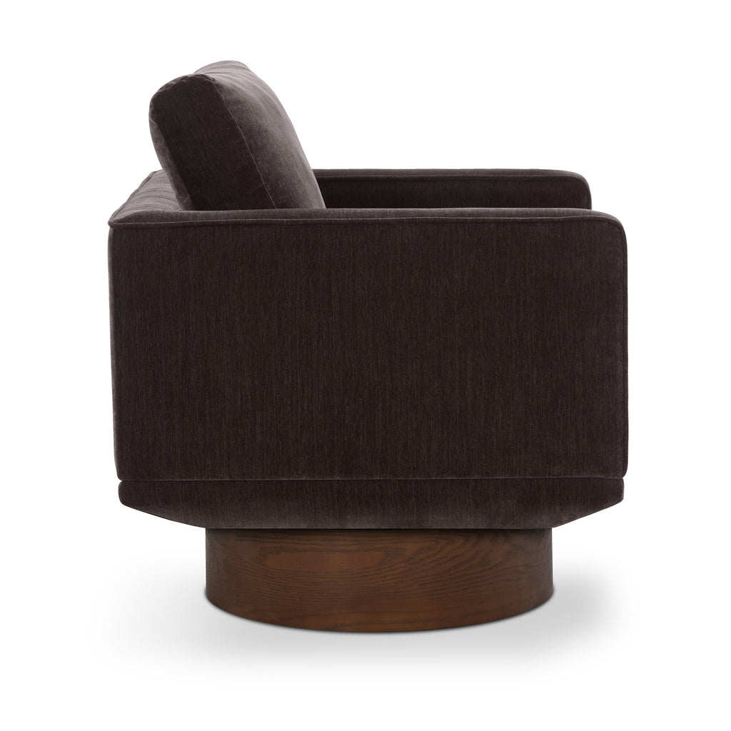 Fauteuil Pivotant | Marron Ganache