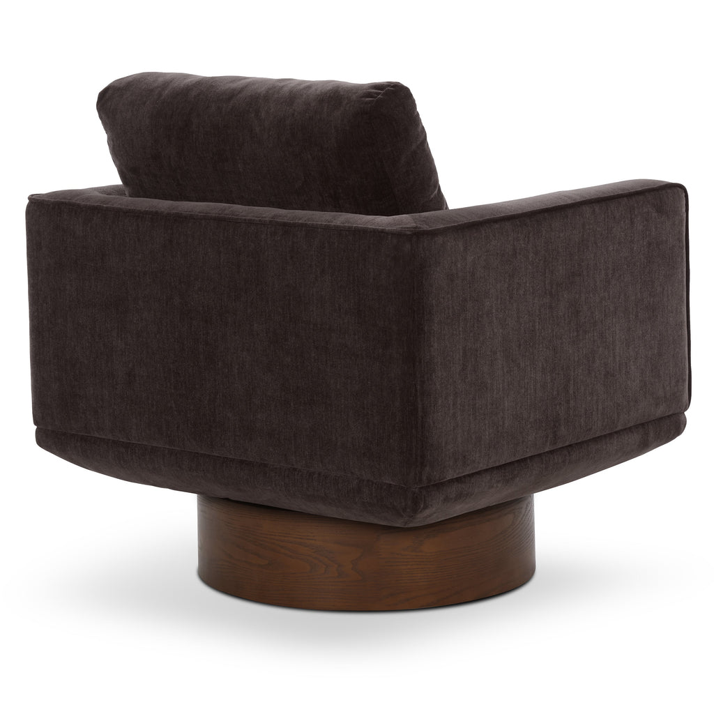 Fauteuil Pivotant | Marron Ganache