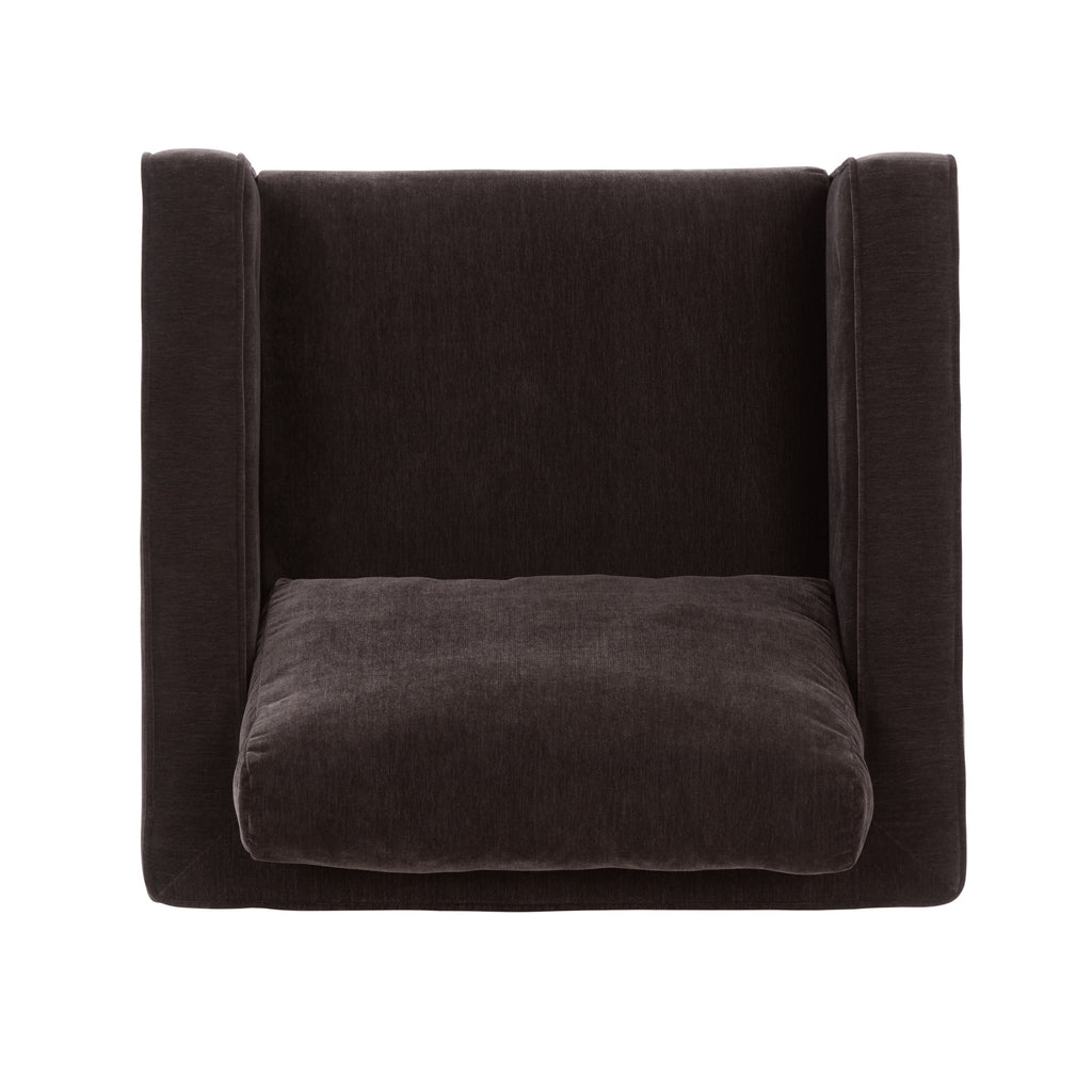 Fauteuil Pivotant | Marron Ganache
