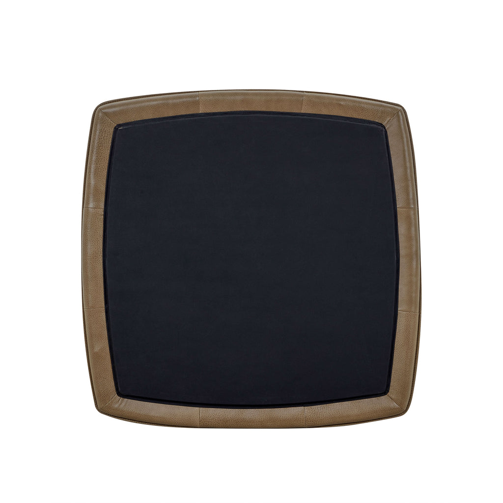 Banc de rangement en cuir | Marron châtaigne