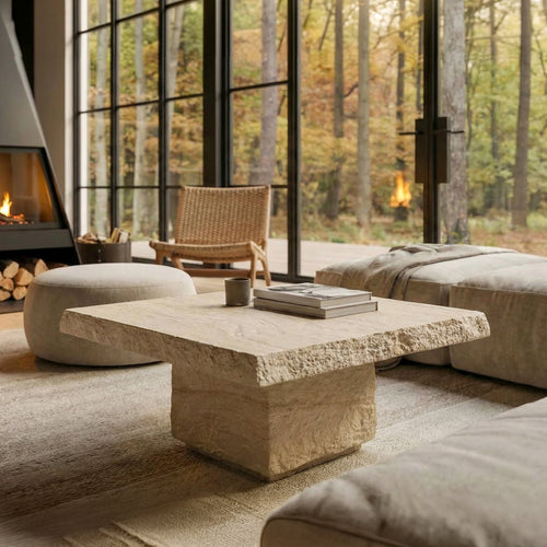 Table Basse 35 | Travertin