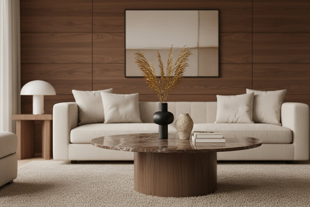 38 Table basse | Rouge Bordeaux