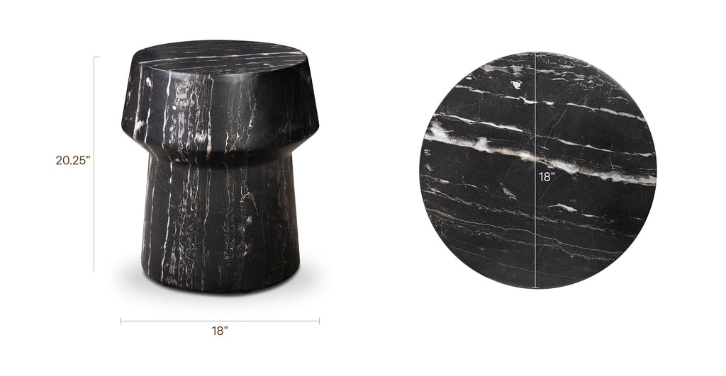 Table d'appoint 18 | Marbre noir
