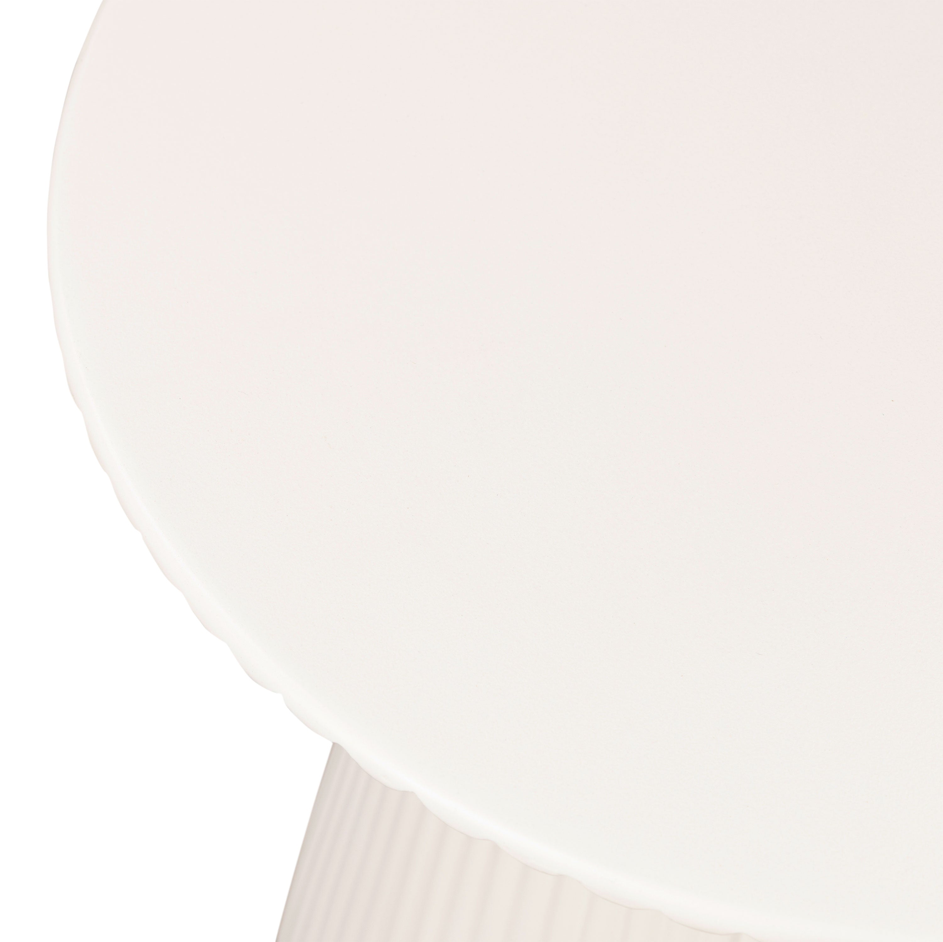 Table d'appoint 17,5 | Blanc amande