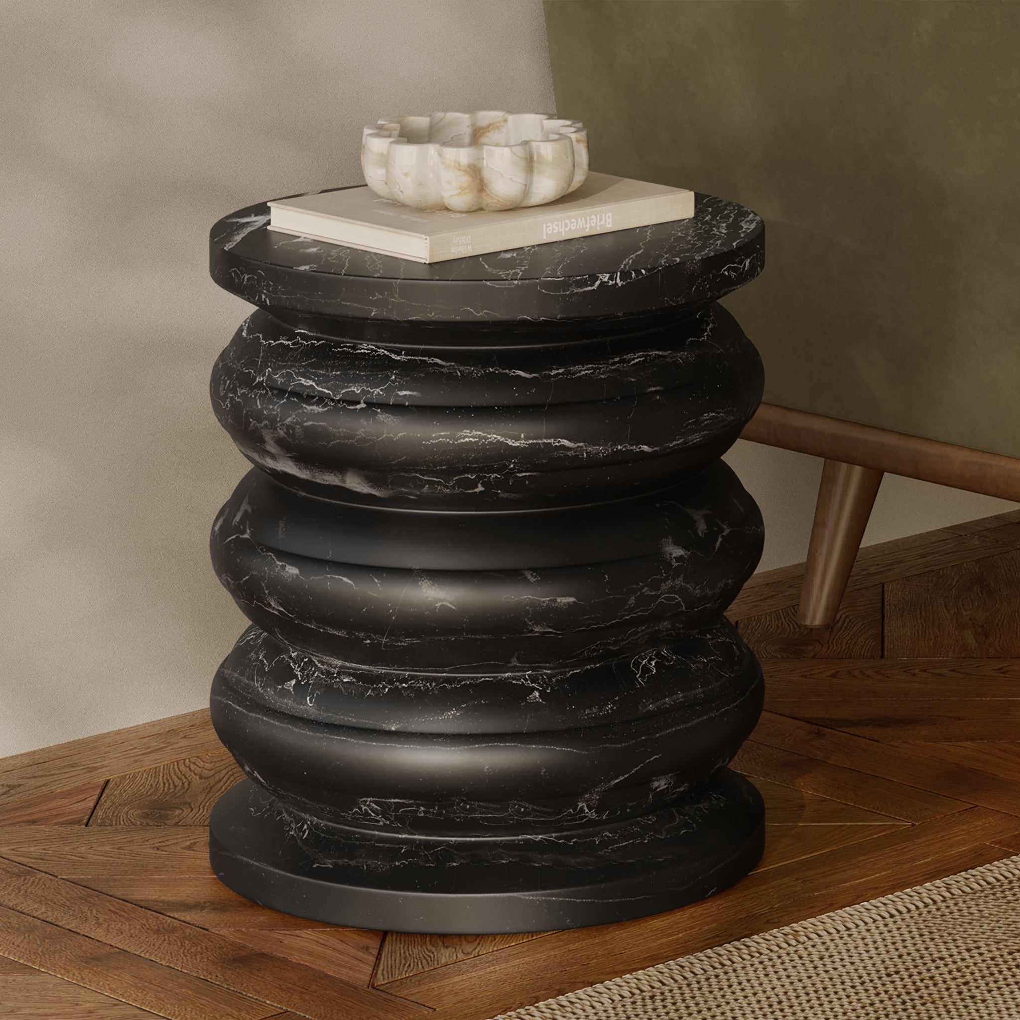 Table d'appoint 16 | Marbre noir