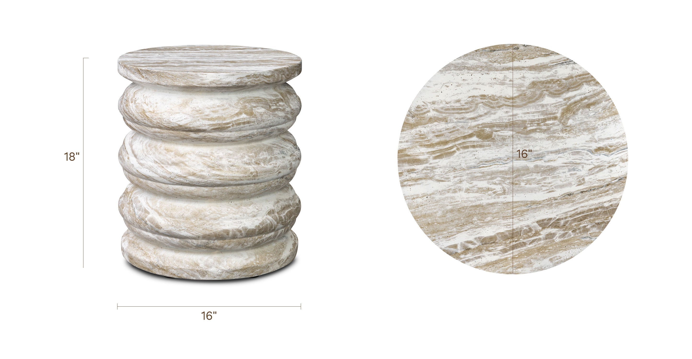 Table d'appoint 16 | Vert Olivine