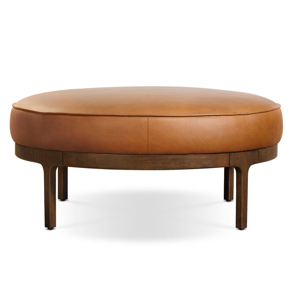 Pouf en cuir | Tannage naturel