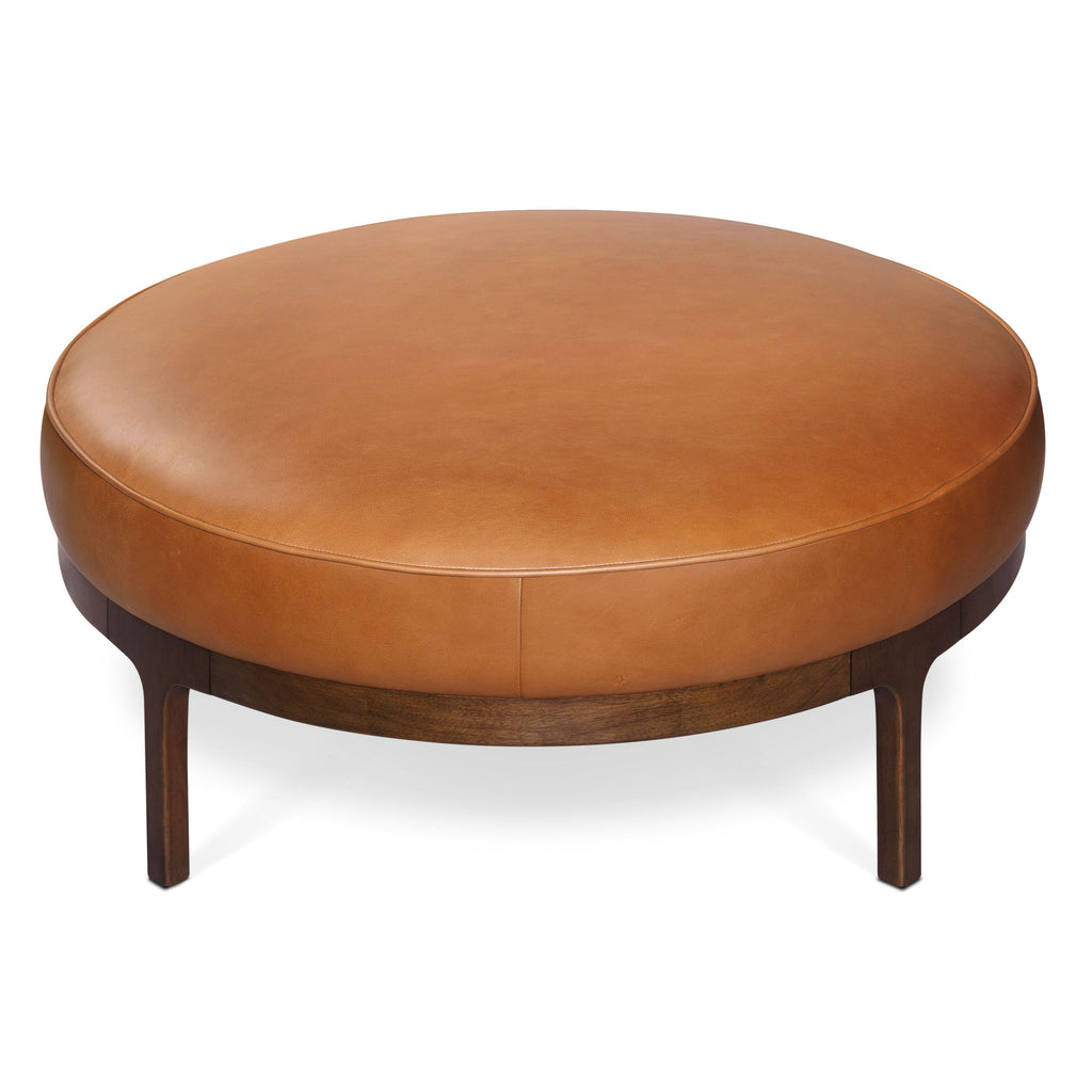 Pouf en cuir | Tannage naturel