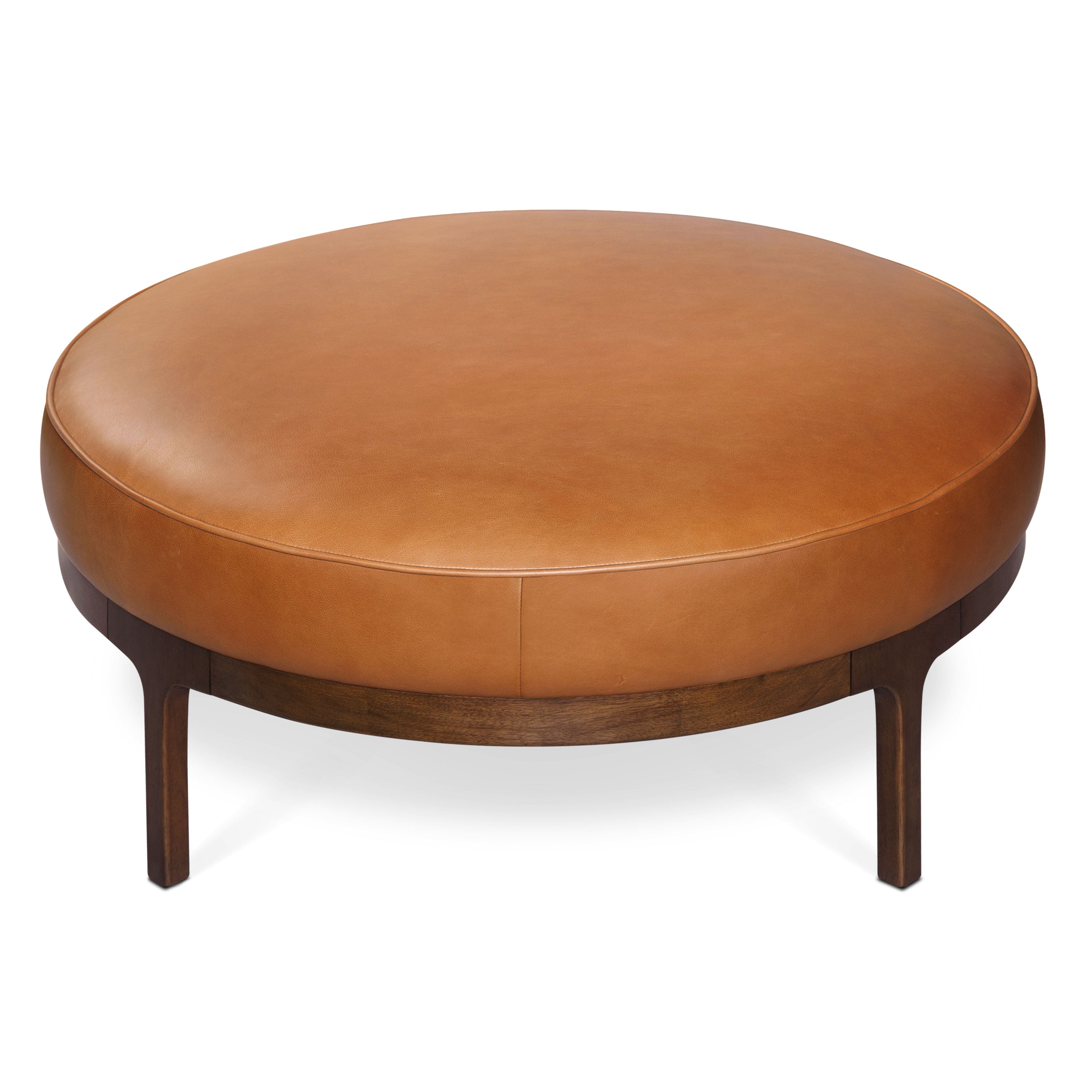 Pouf en cuir | Tannage naturel