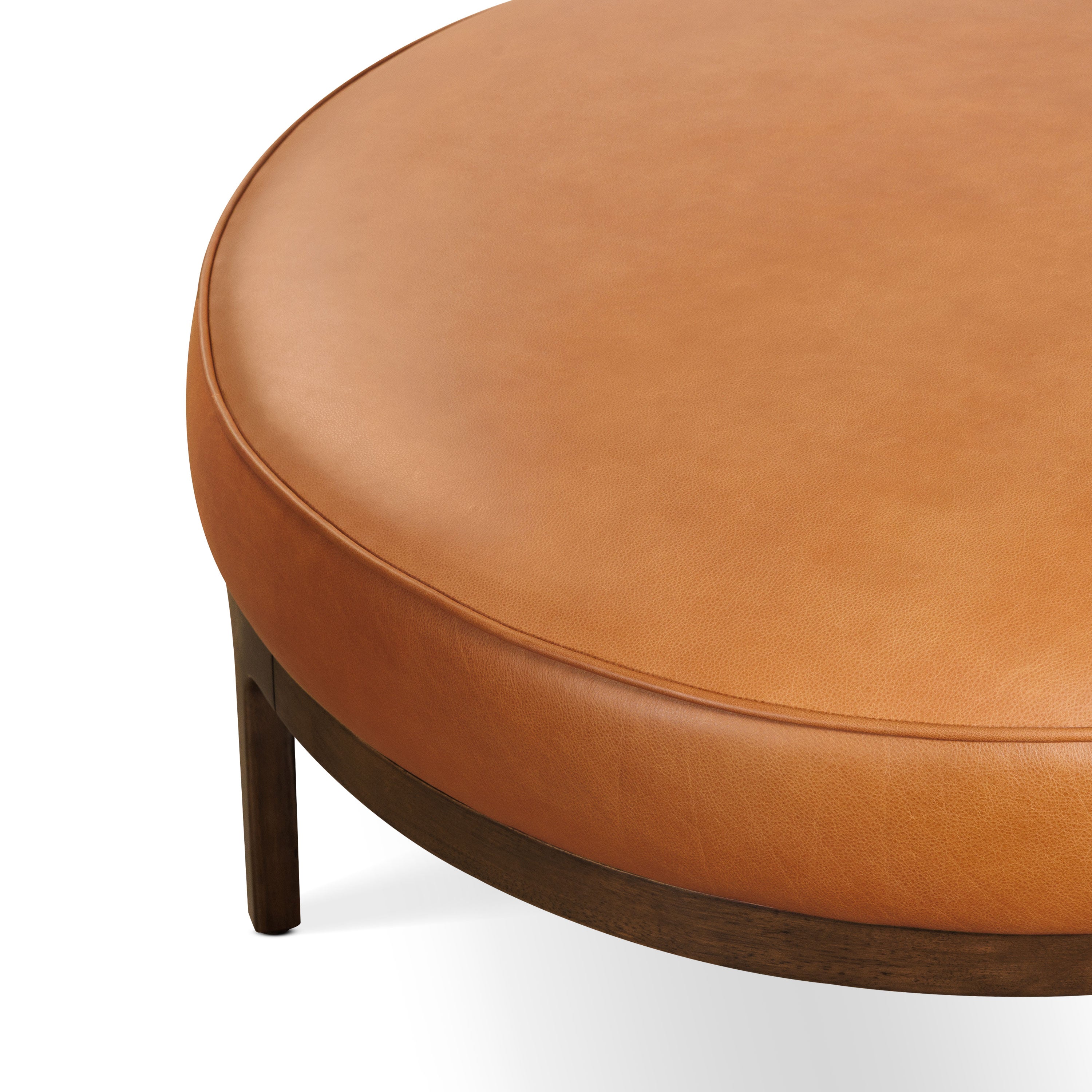 Pouf en cuir | Tannage naturel