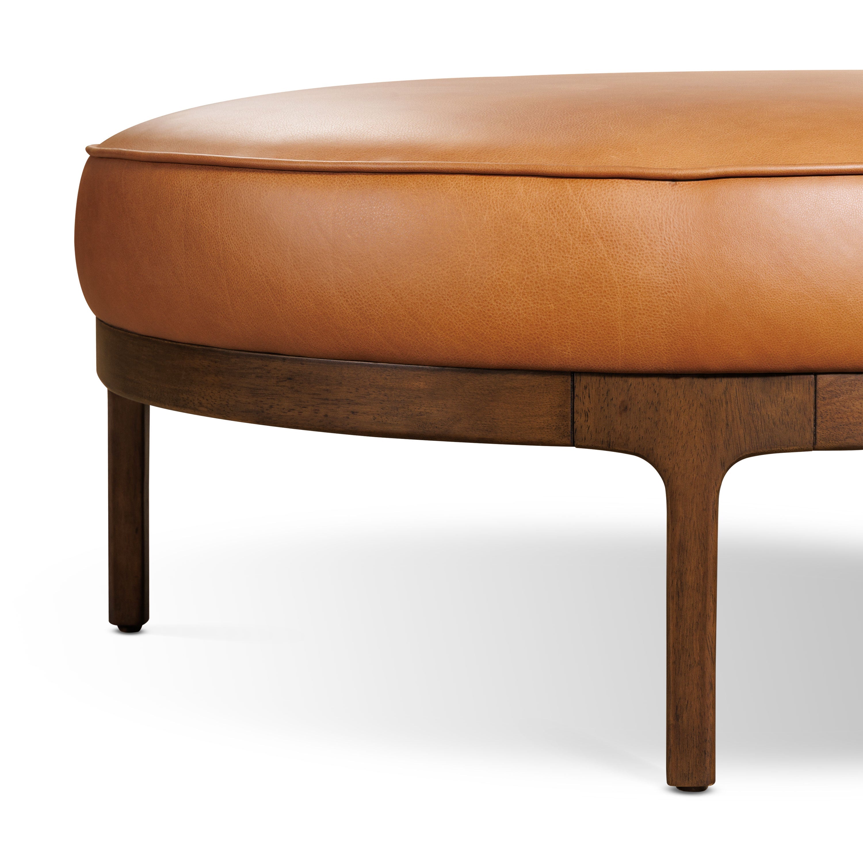 Pouf en cuir | Tannage naturel