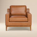 Fauteuil en cuir | Tan