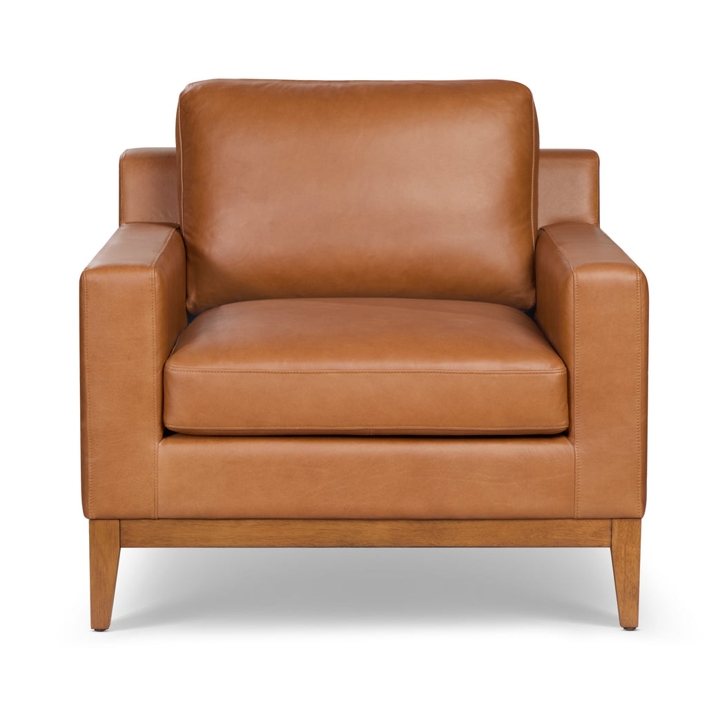 Fauteuil en cuir | Tan