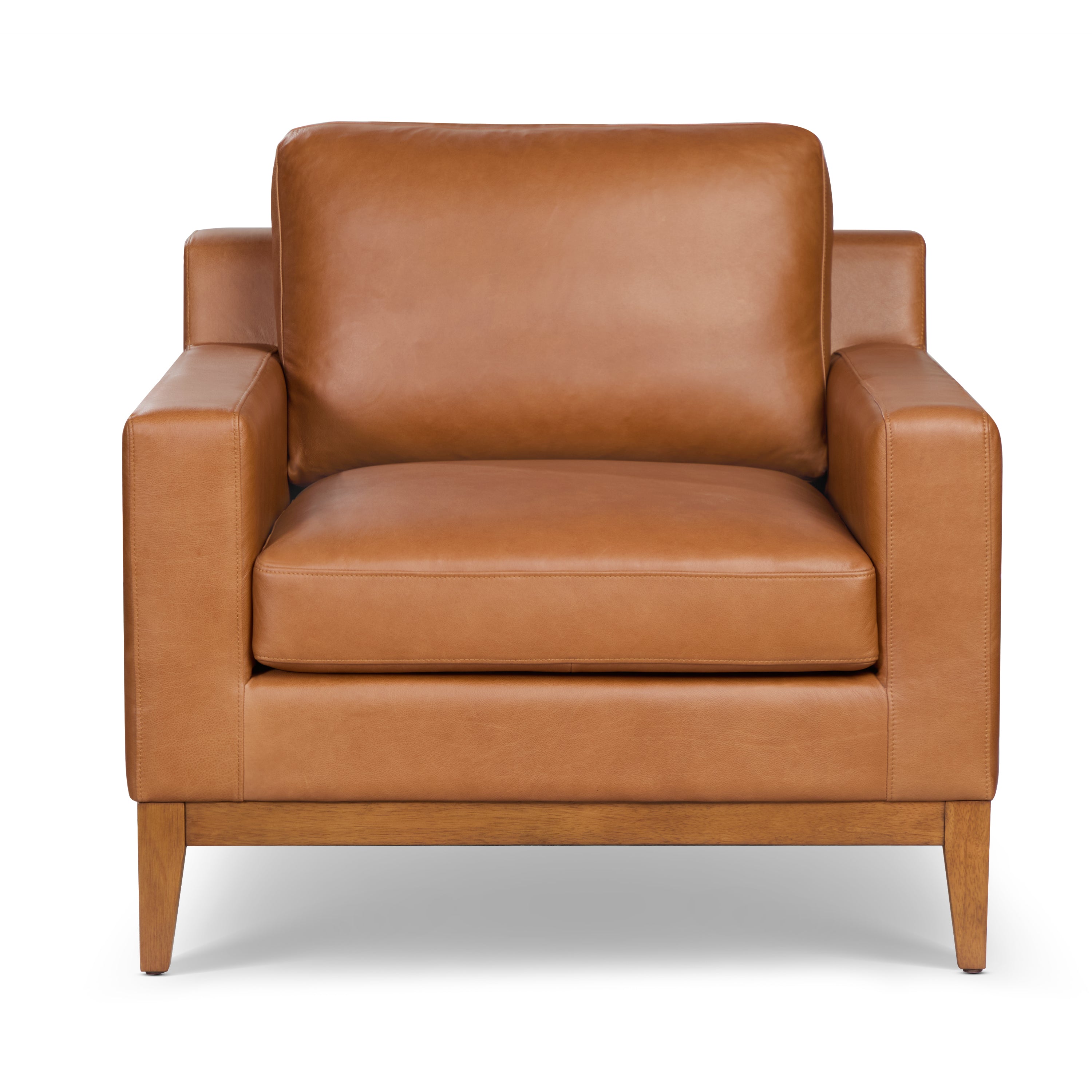 Fauteuil en cuir | Tan