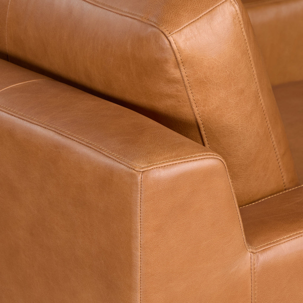 Fauteuil en cuir | Tan