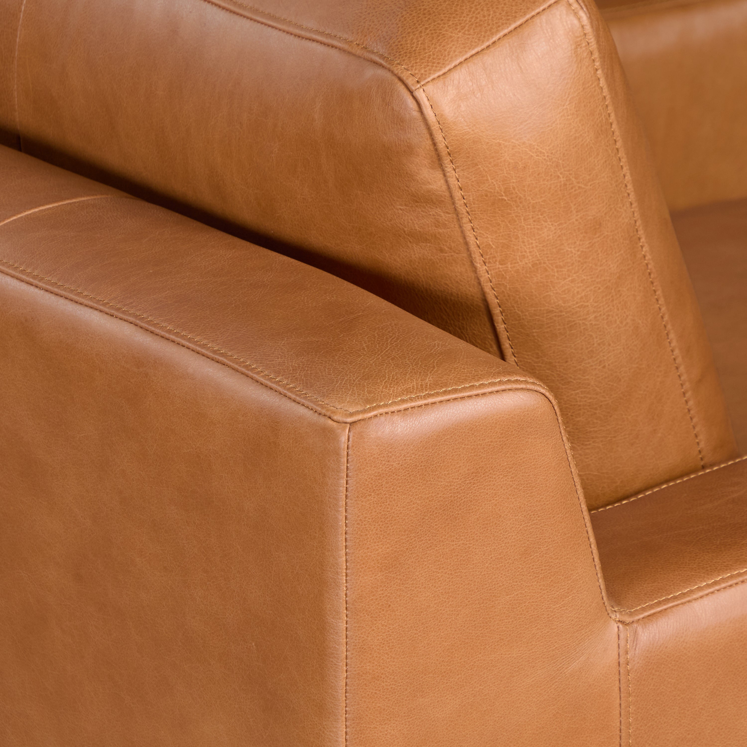 Fauteuil en cuir | Tan